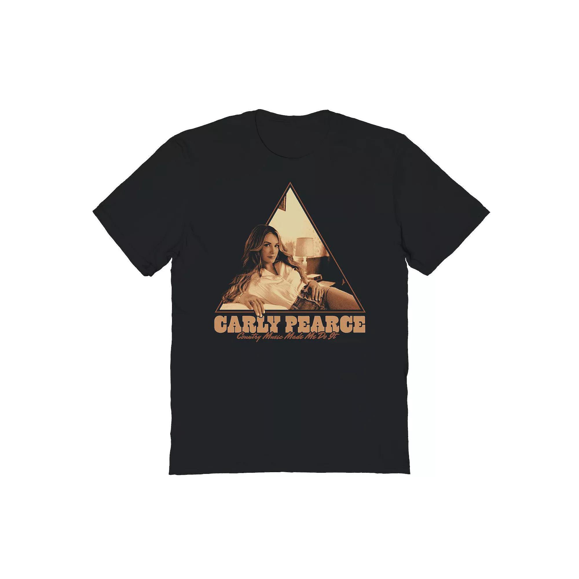 Men's Carly Pierce Triangle Photo Graphic Tee, Size: Large, Black Product Image