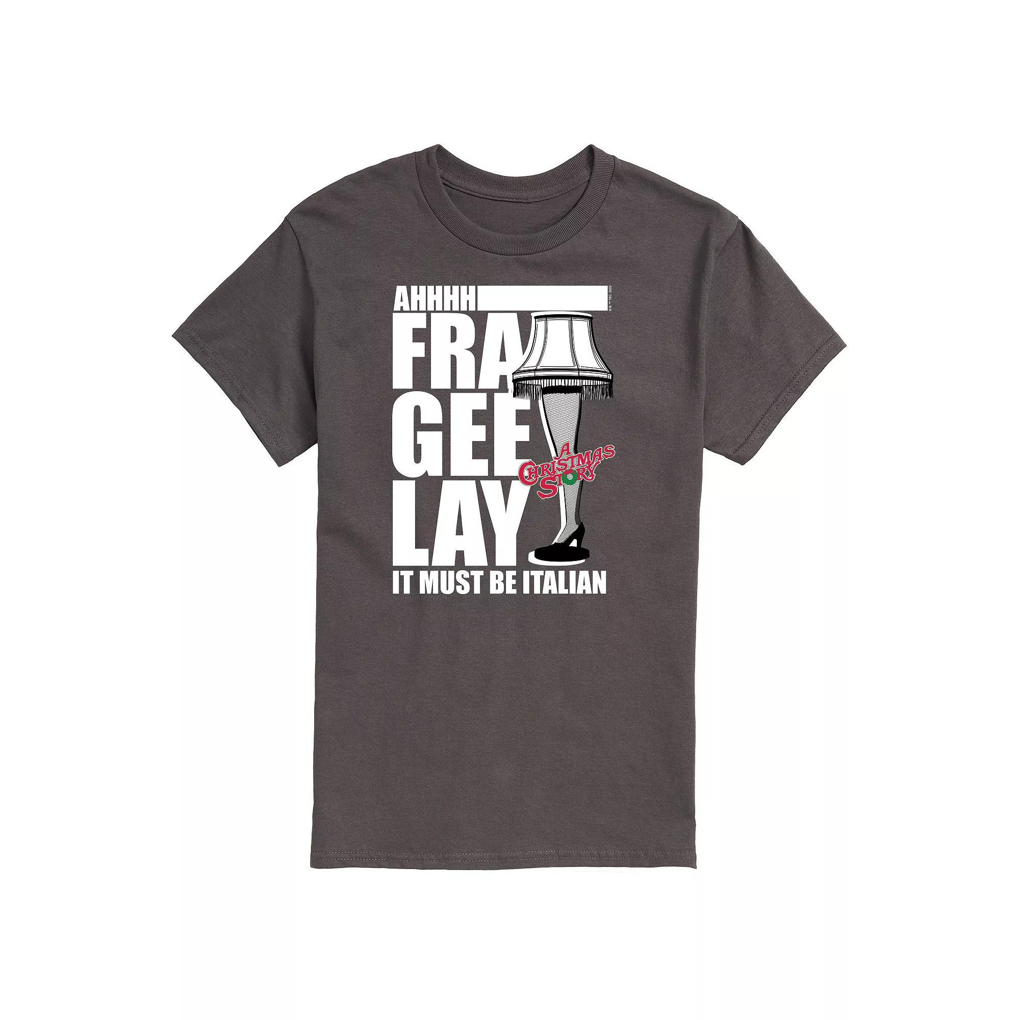 Men's A Christmas Story Fra Gee Lay Graphic Tee, Size: Medium, Grey Product Image