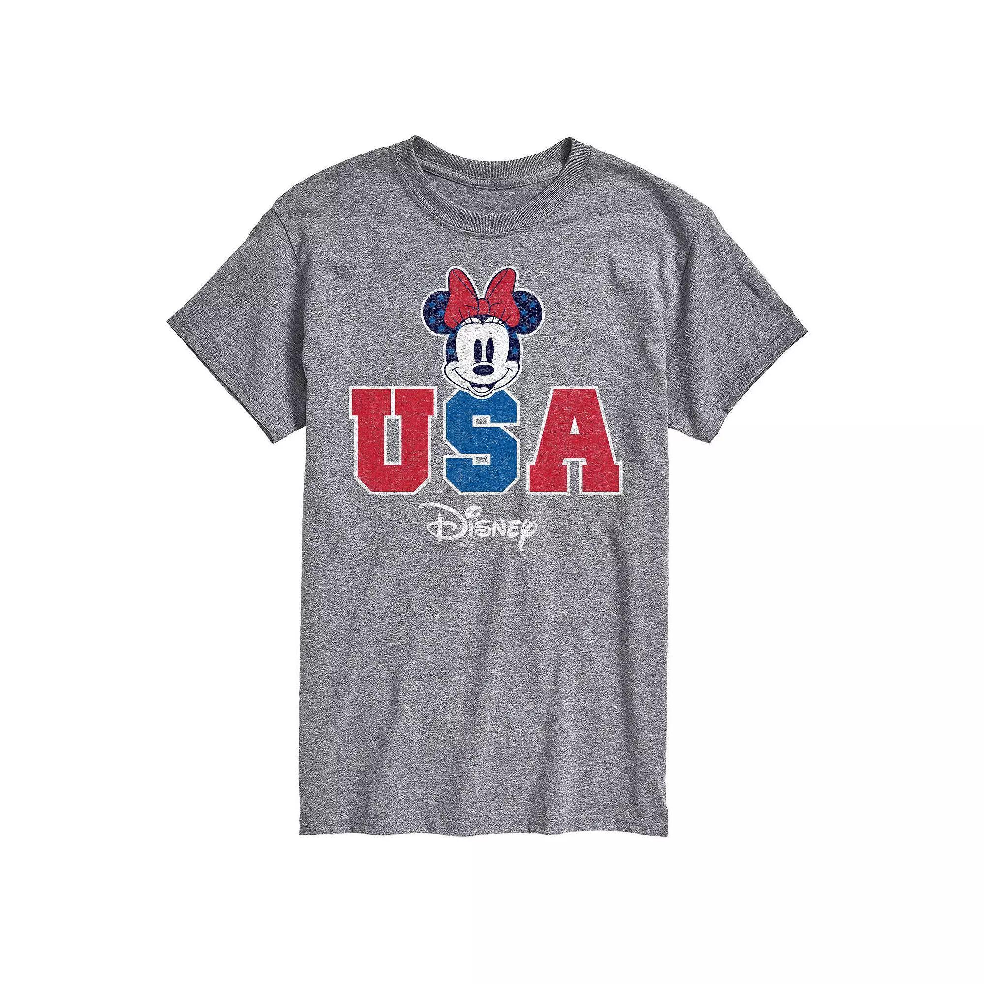 Disneys Mickey Mouse Big & Tall USA Graphic Tee, Mens Product Image