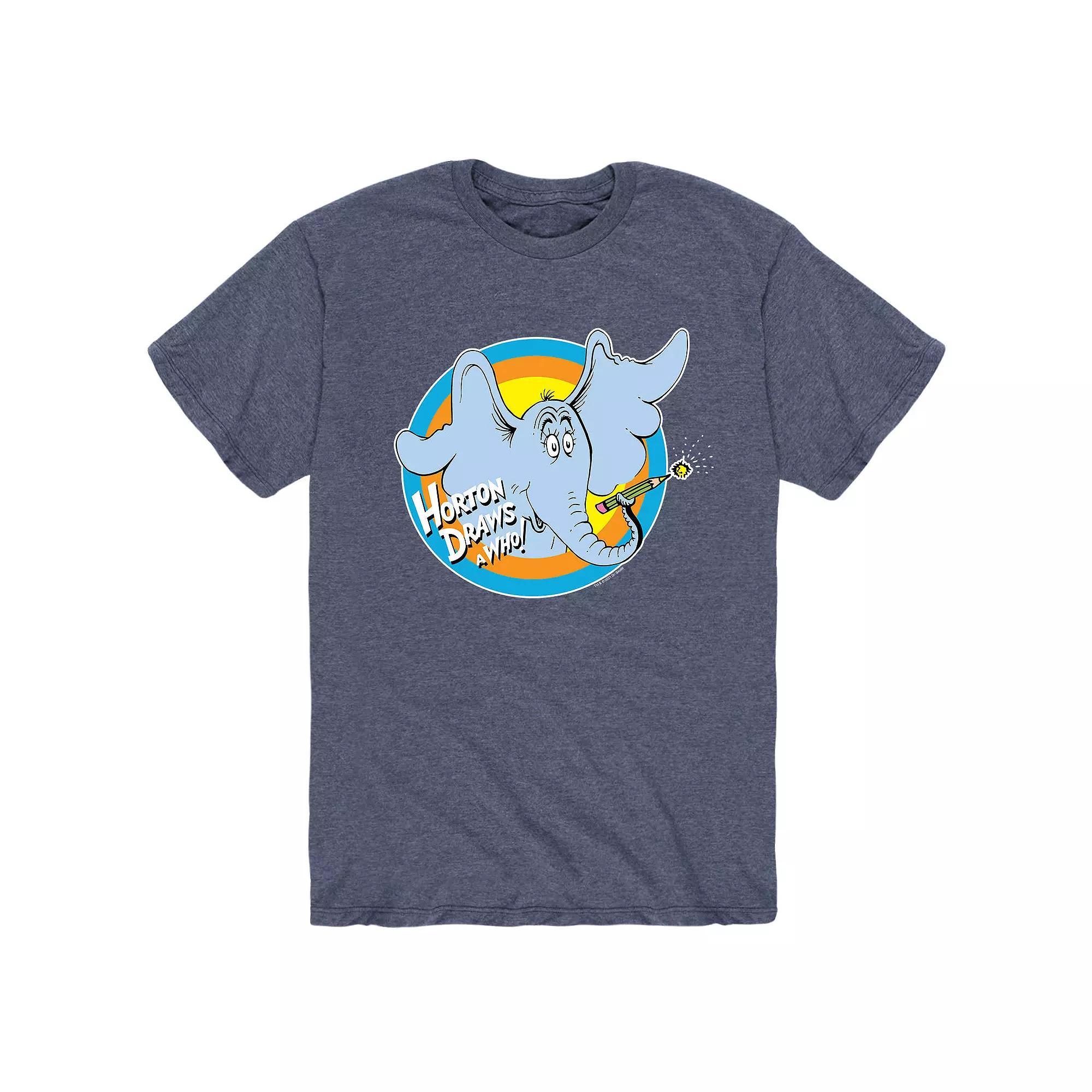 Mens Dr. Suess Horton Draws Tee Product Image