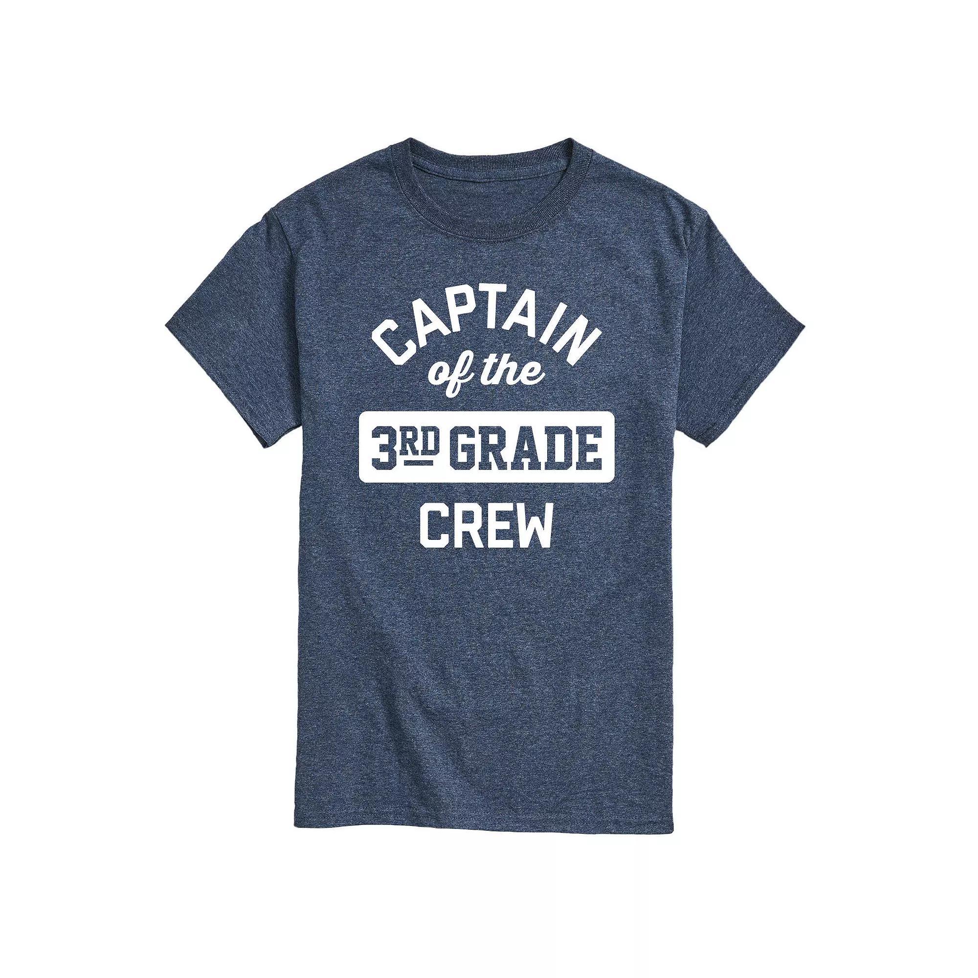 Mens Captain Of 3rd Grade Crew Tee Product Image