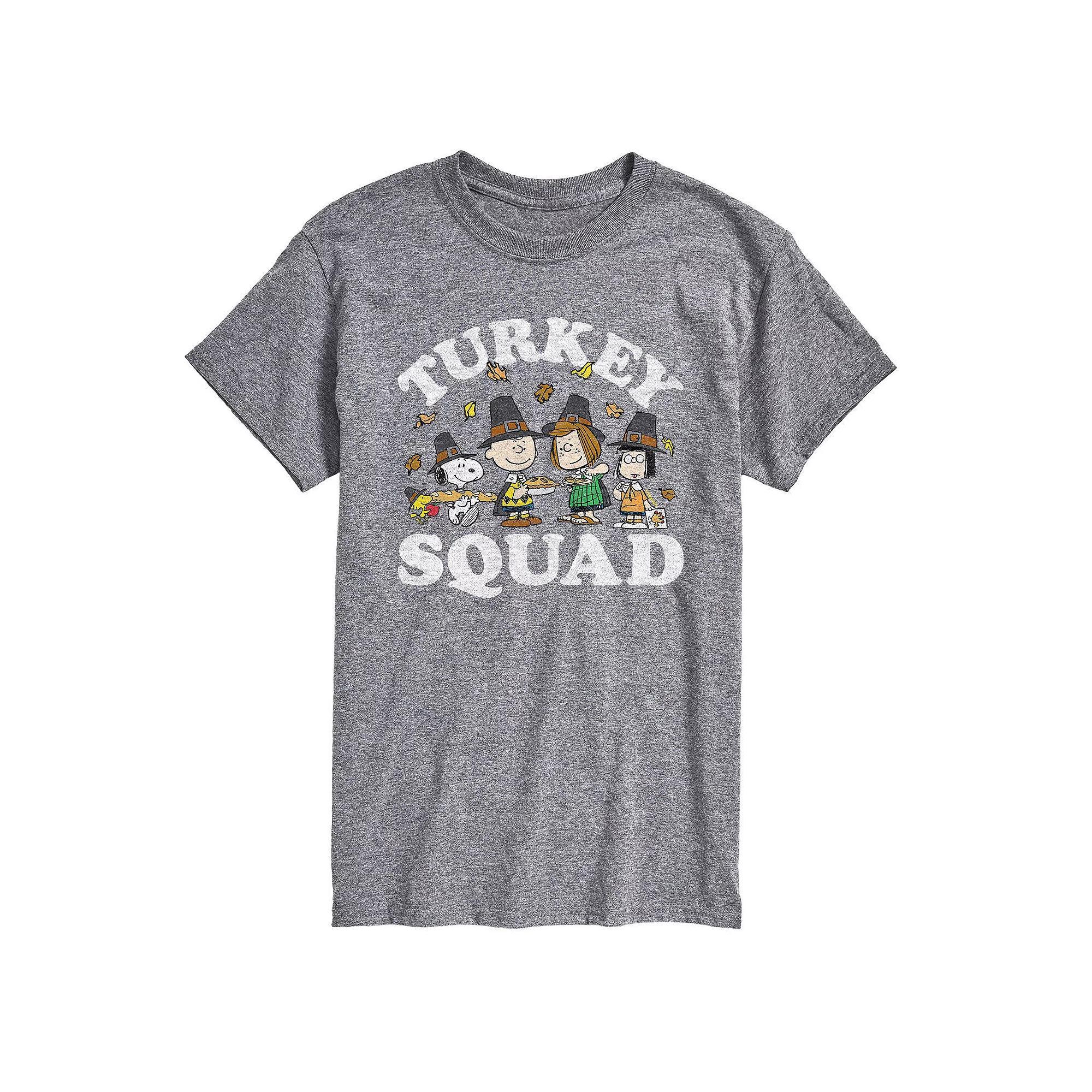 Big & Tall Peanuts Turkey Squad Tee, Mens Product Image