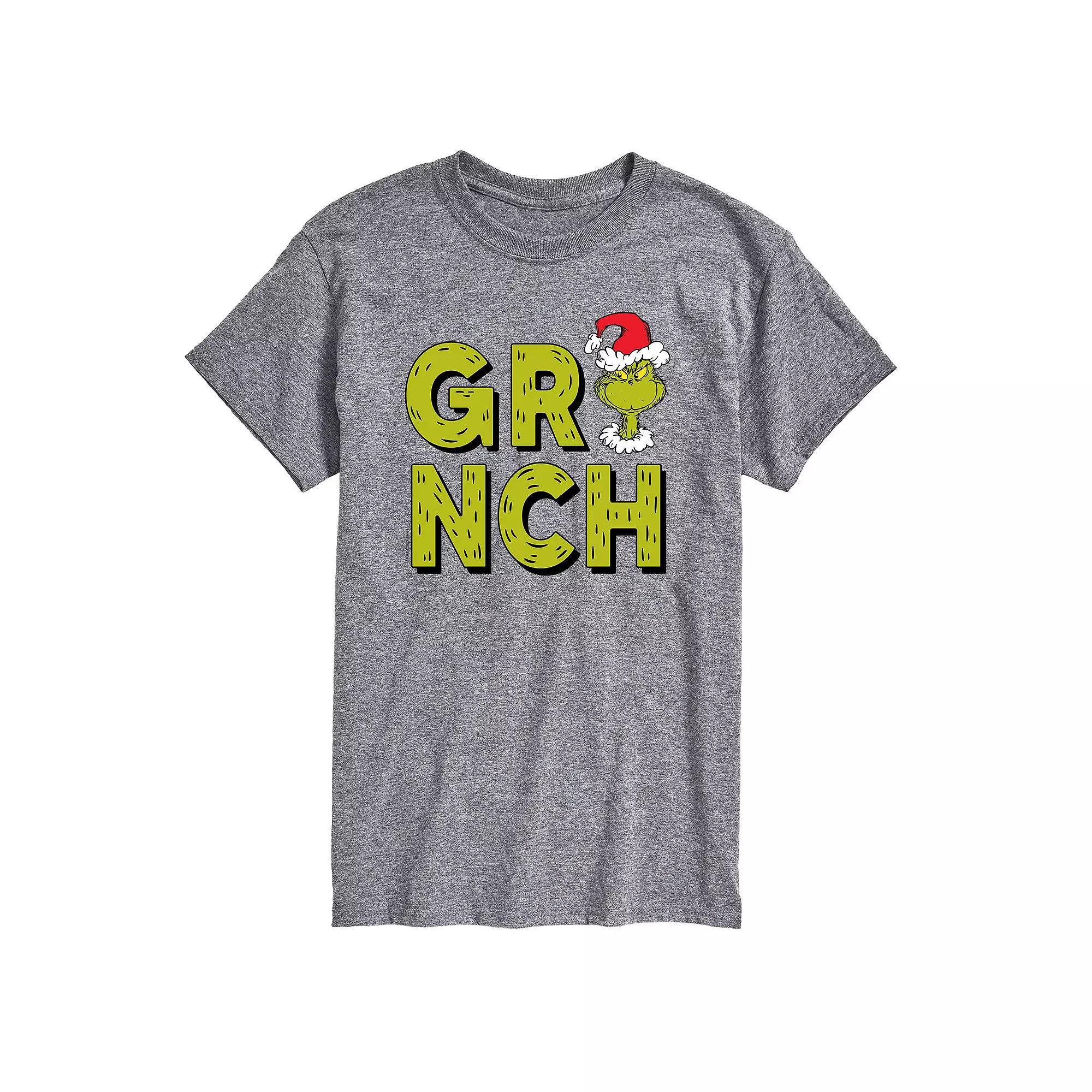 Mens Dr. Seuss Grinch Fur Letters Tee Product Image
