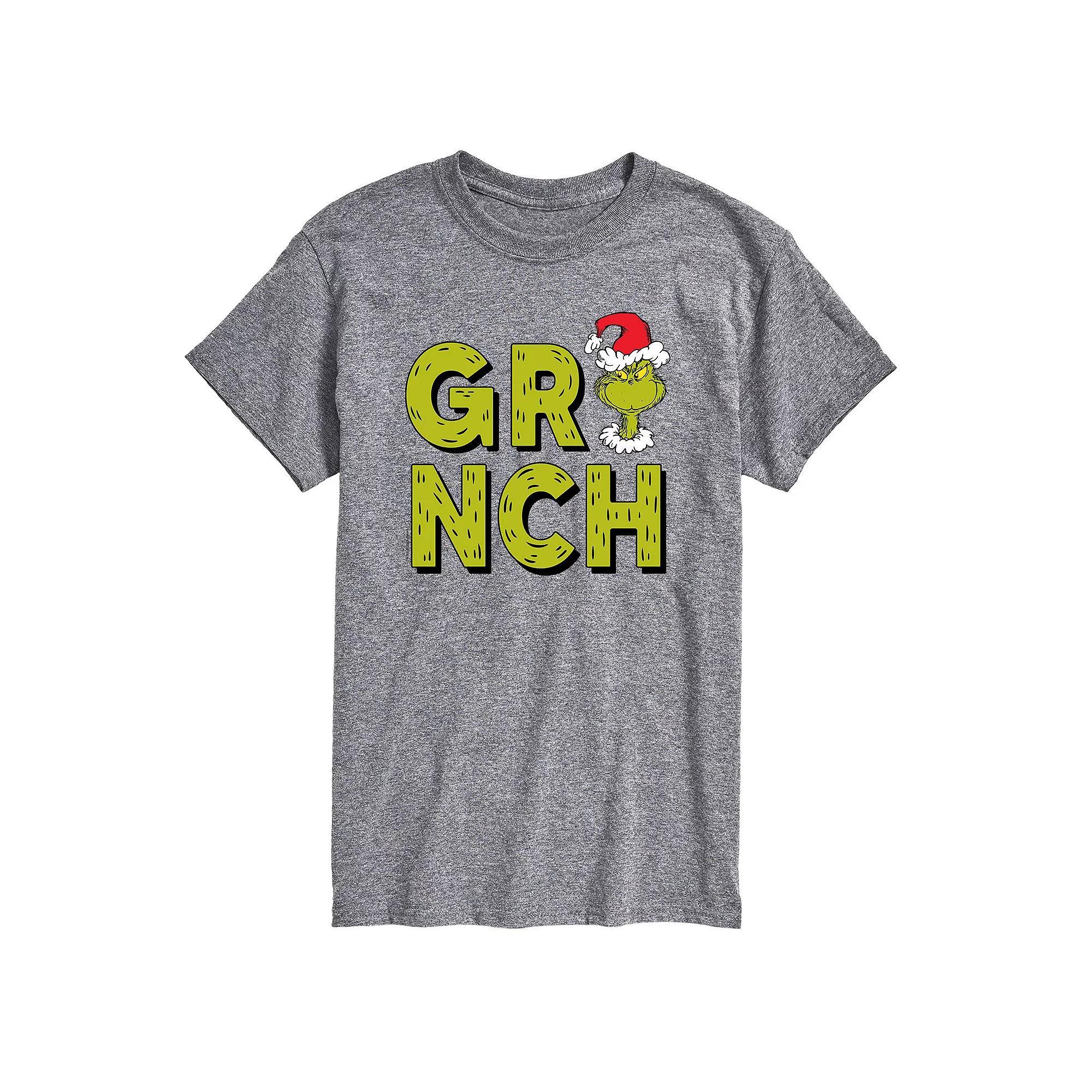 Mens Dr. Seuss Grinch Fur Letters Tee Product Image