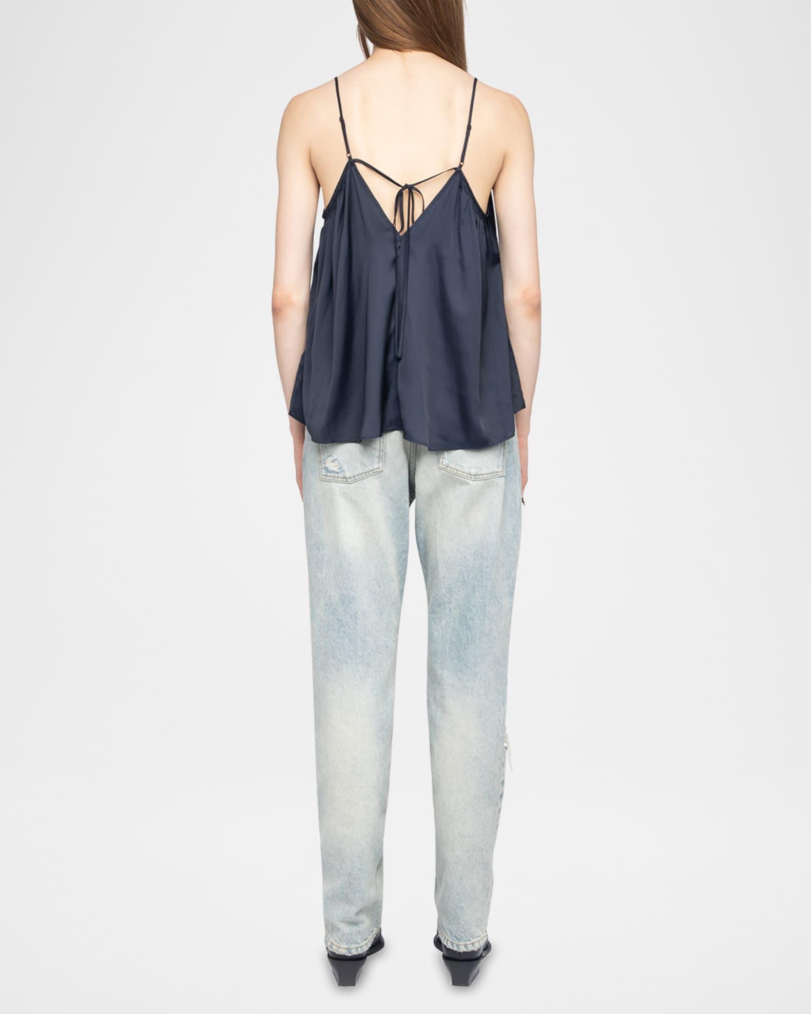 Cym Pleated Satin Camisole Product Image