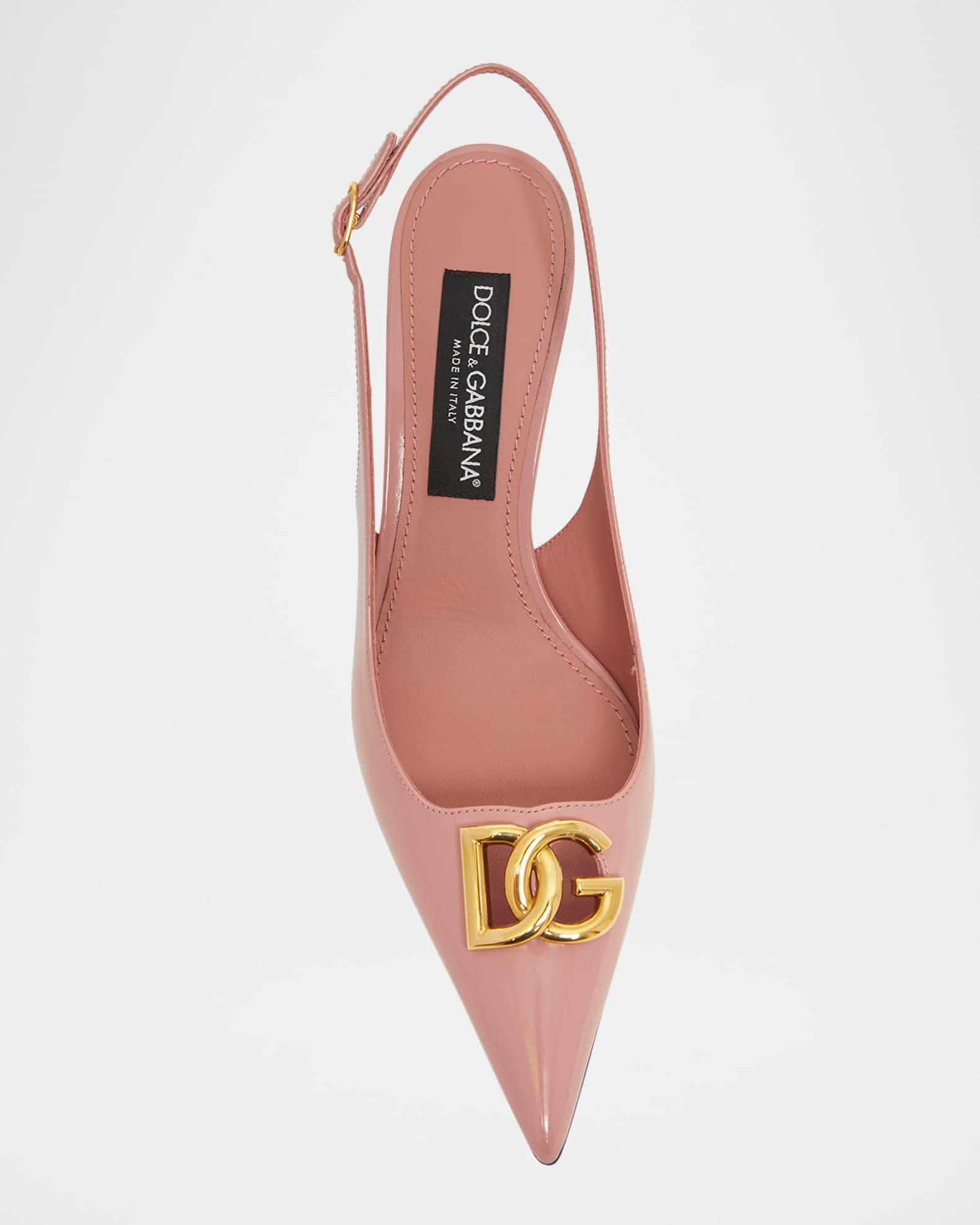 Patent DG Medallion Slingback Pumps Product Image