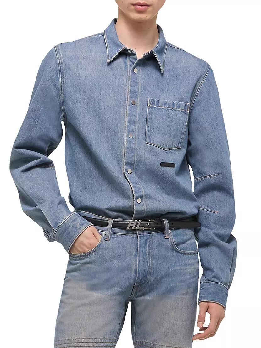 Curved CL Denim Shirt Product Image