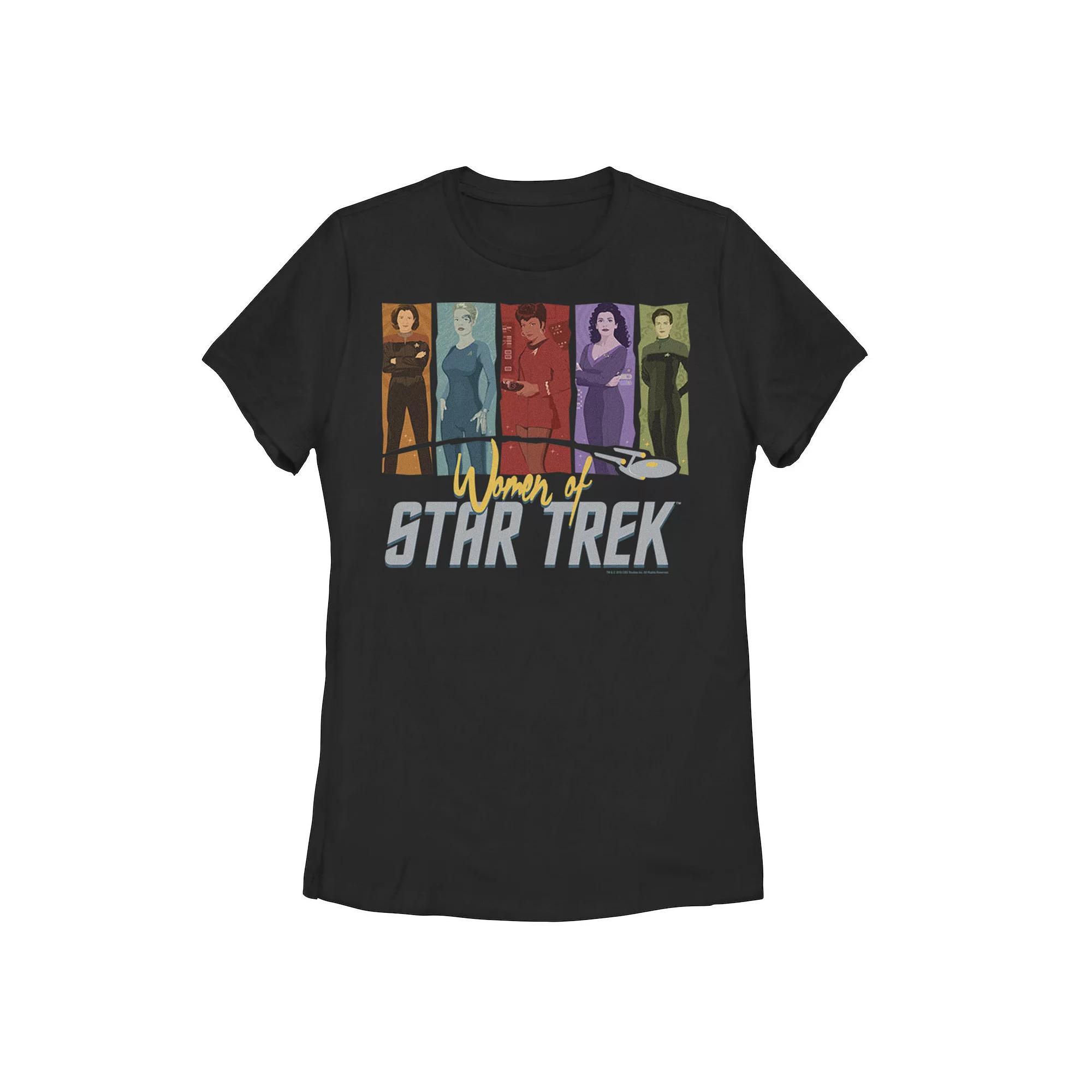 Juniors' Star Trek Women Of Star Trek 5 Silouhette's Graphic Tee, Girl's, Size: Large, Black Product Image