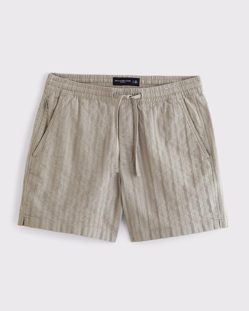 Cotton Texture Pull-On Short Product Image