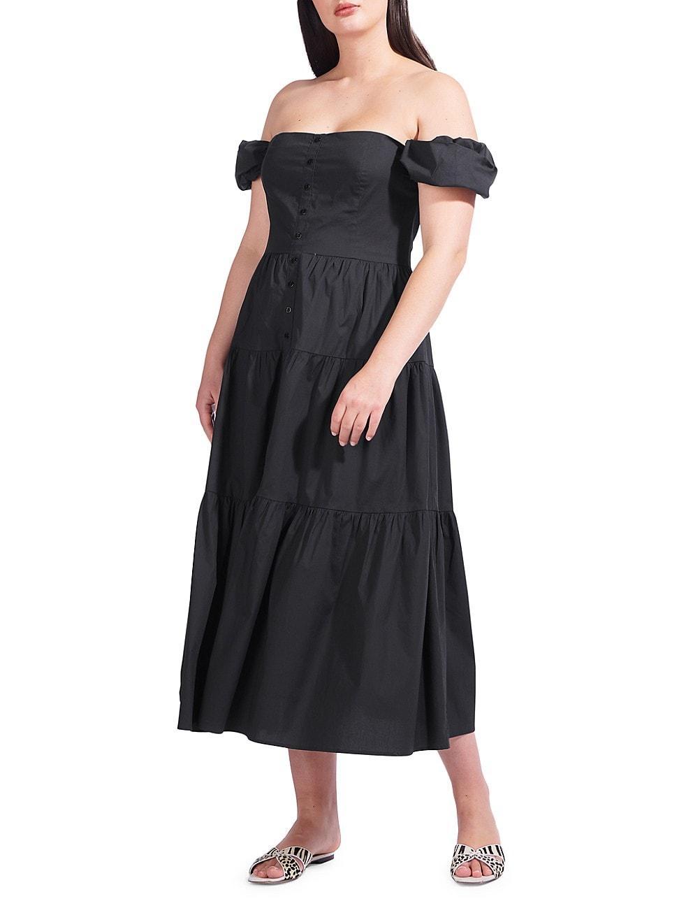 STAUD Elio Dress Black 2 Product Image