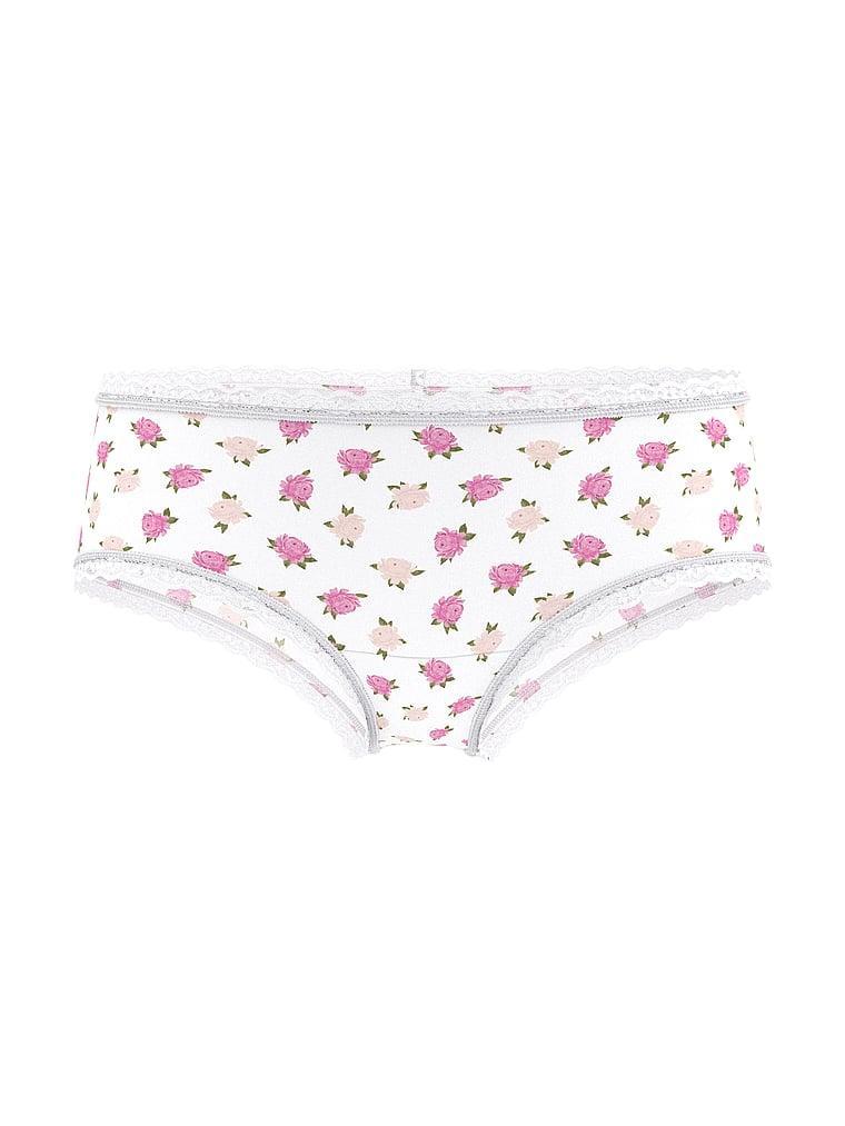 Cotton Lace-Waist Cheeky Panty Product Image