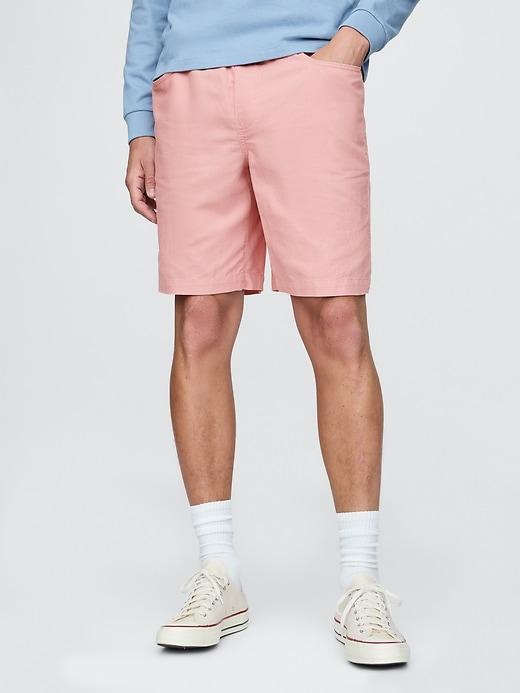 9" Linen-Cotton Easy Shorts Product Image