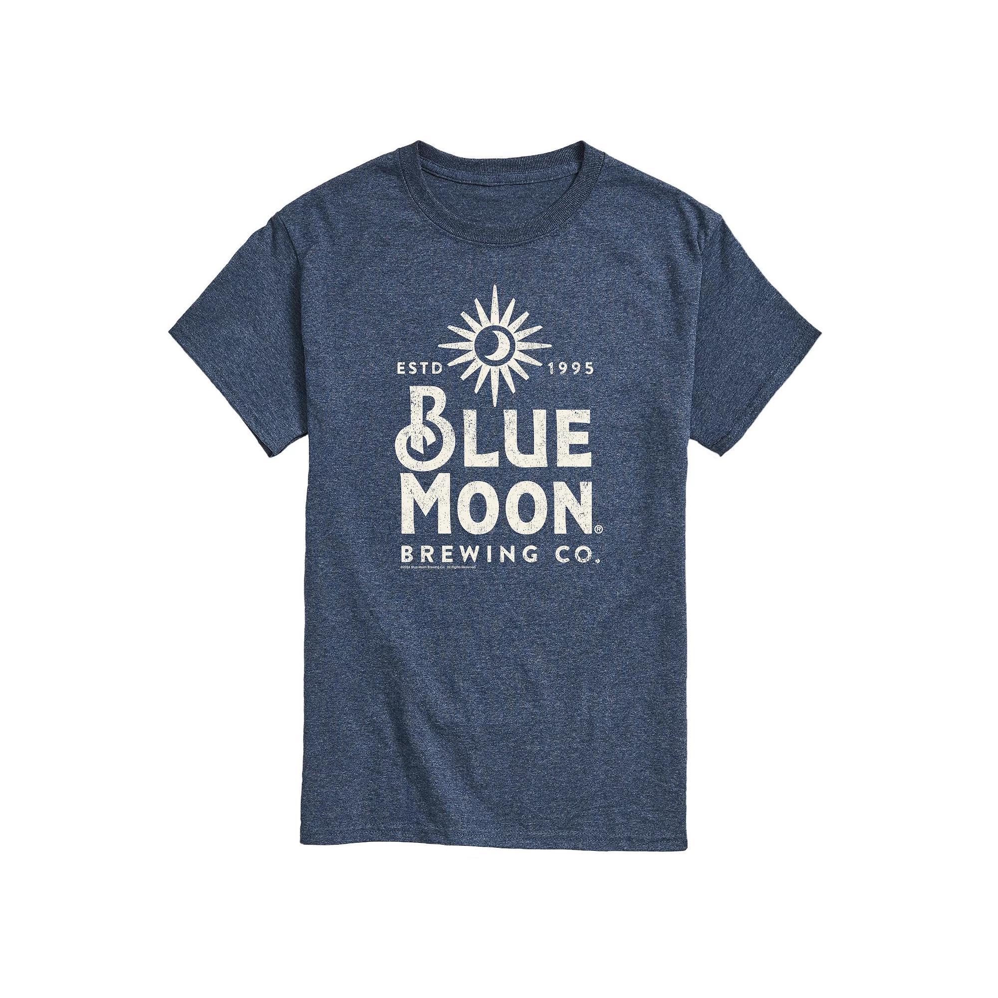 Mens Blue Moon Brewing Co. Graphic Tee Grey Blue Product Image