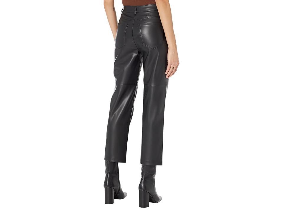 Mango faux leather kick flare pants Product Image