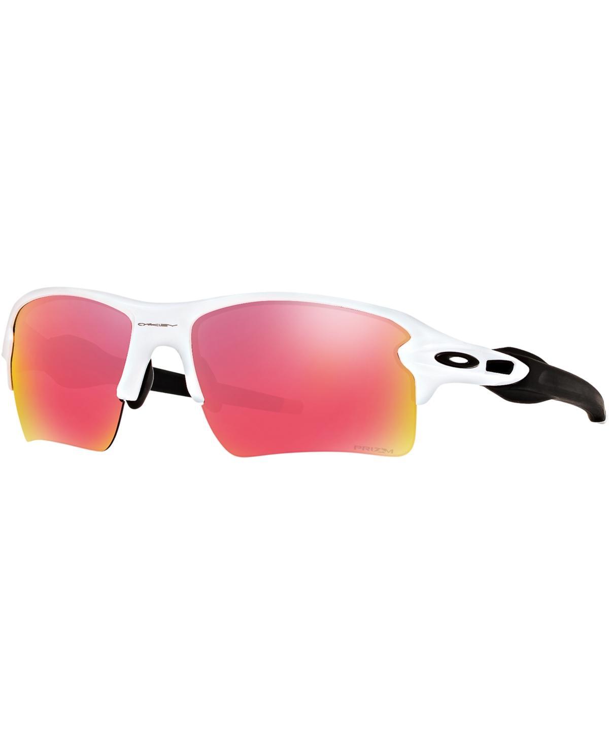 Oakley Mens OO9188 Flak 2.0 XL 59mm Rectangle Sunglasses - Polished White/Prizm Field Product Image