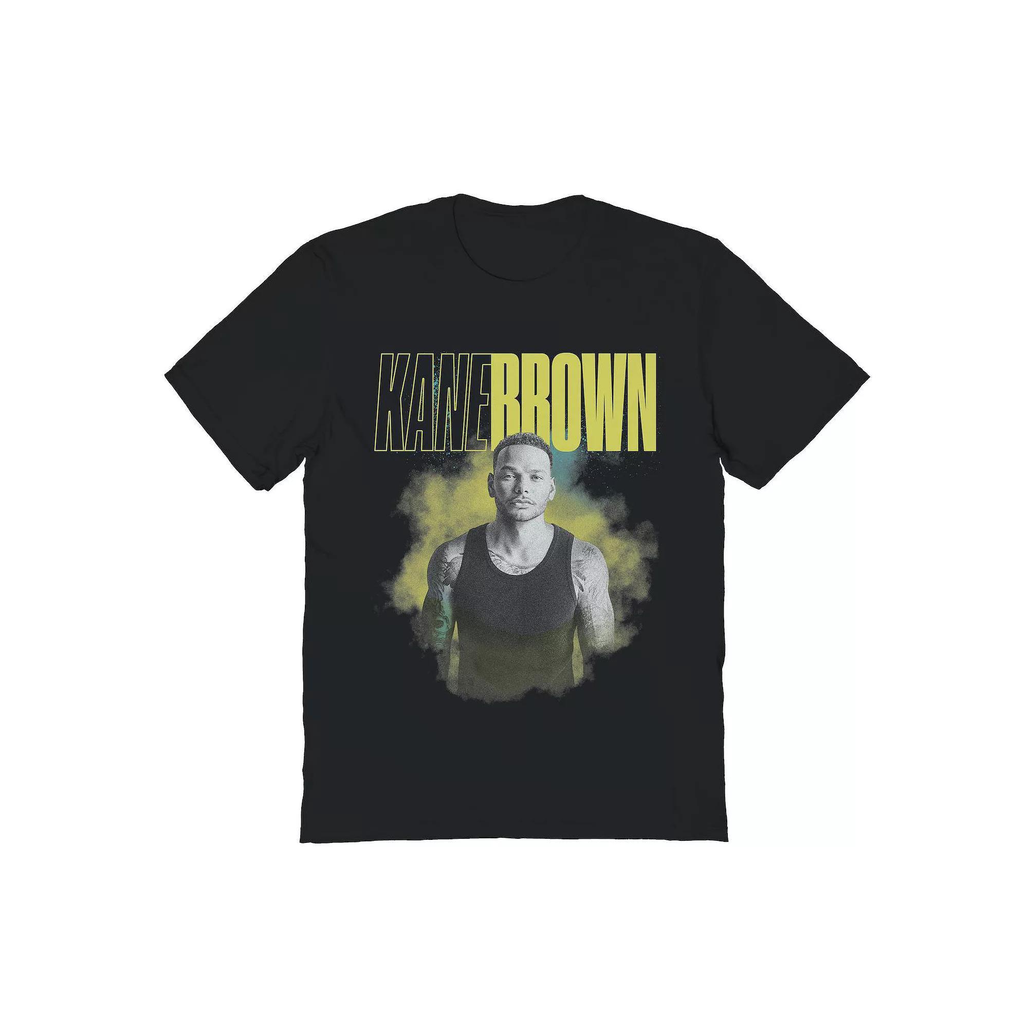 Men's Kane Brown Smoke Yellow Graphic Tee, Size: Medium, Black Product Image