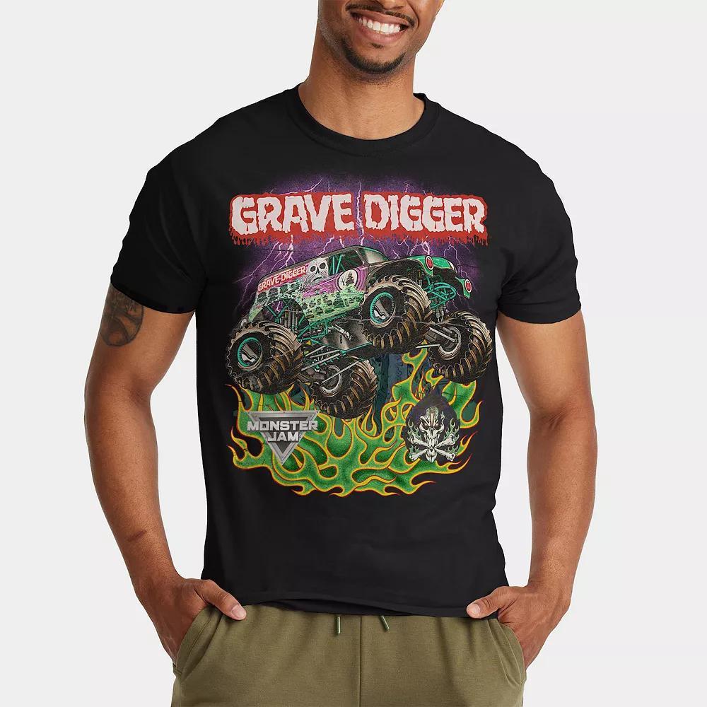 Men's Ripple Junction Grave Digger Monster Jam Graphic Tee, Size: Small, Black Product Image