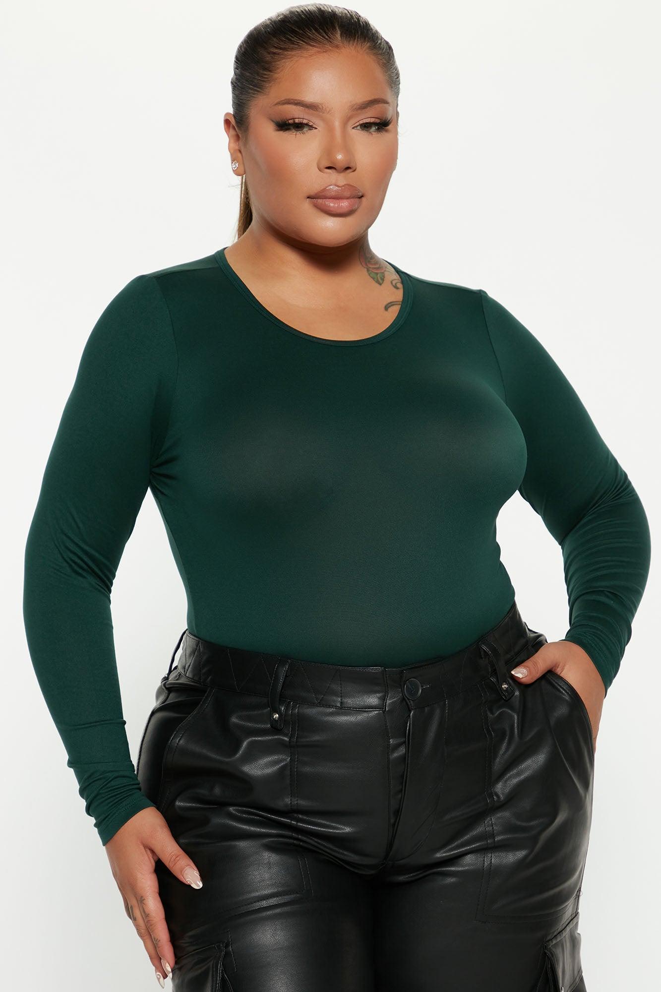 Don't Be Basic Bodysuit - Hunter Product Image