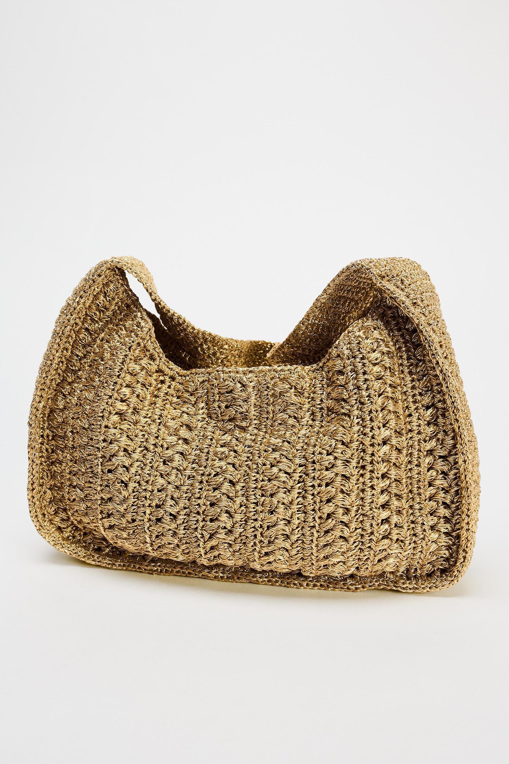 SPARKLY WOVEN TOTE BAG Product Image