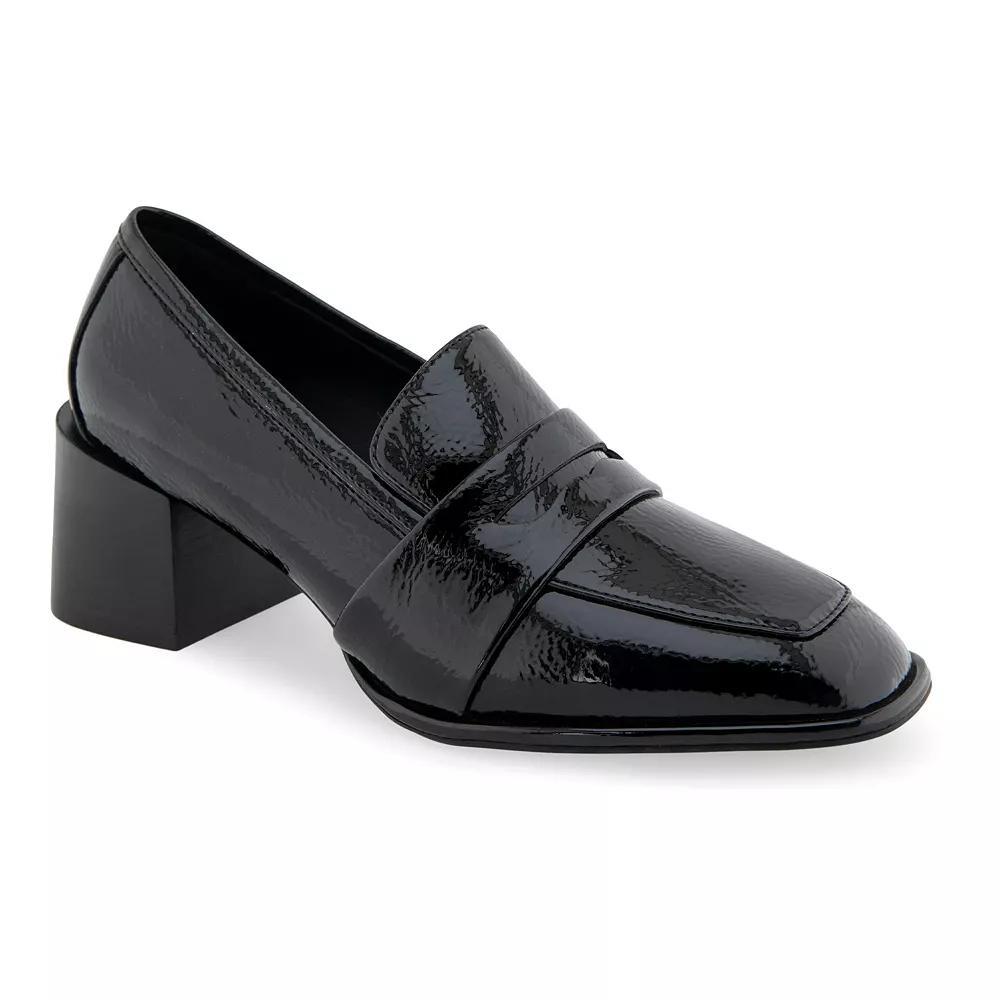 Aerosoles Arnett Women's Heeled Loafers, Size: 8, Black Patent Product Image