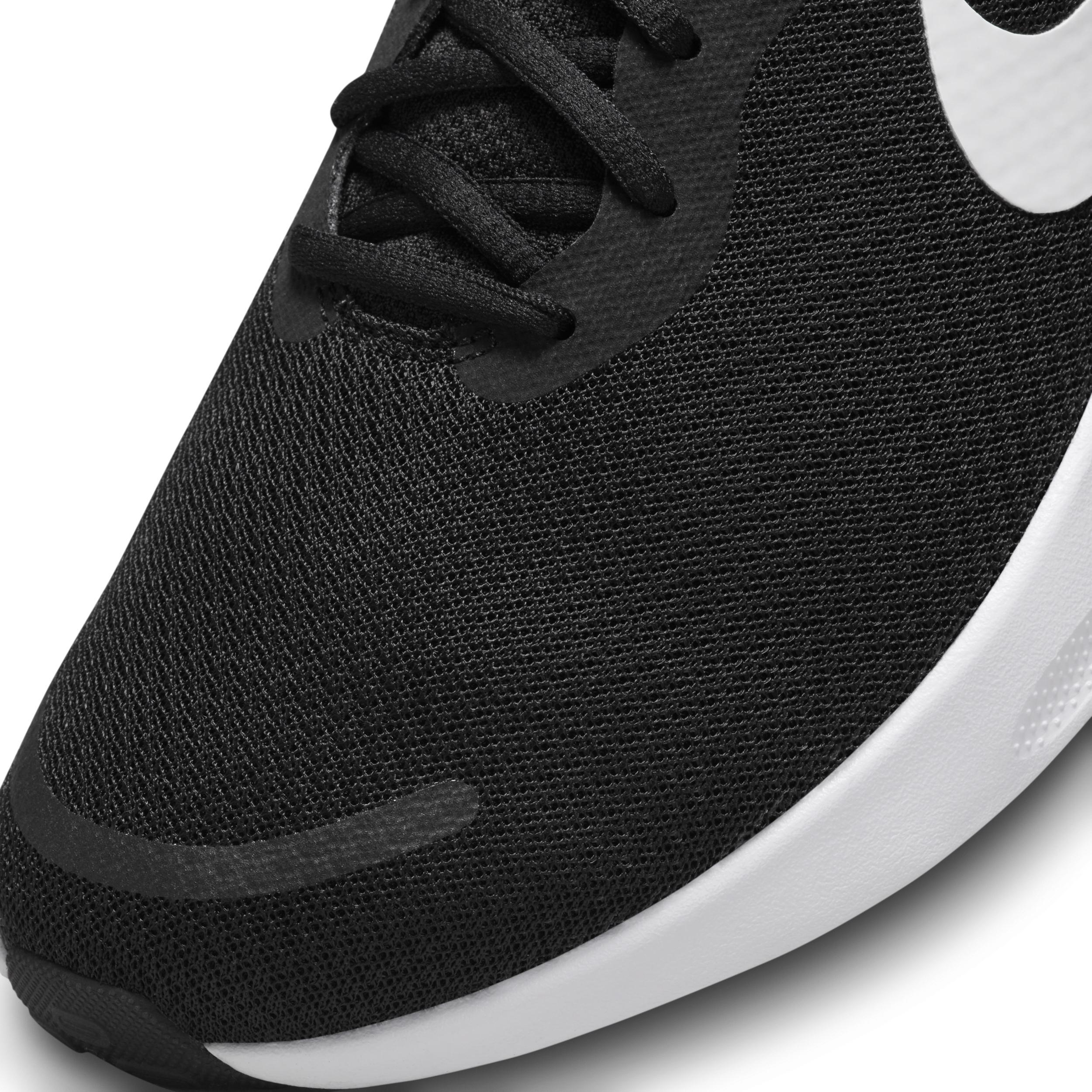 Nike Revolution 7 Men's Road Running Shoes, Size: 11 4E, Black White Product Image