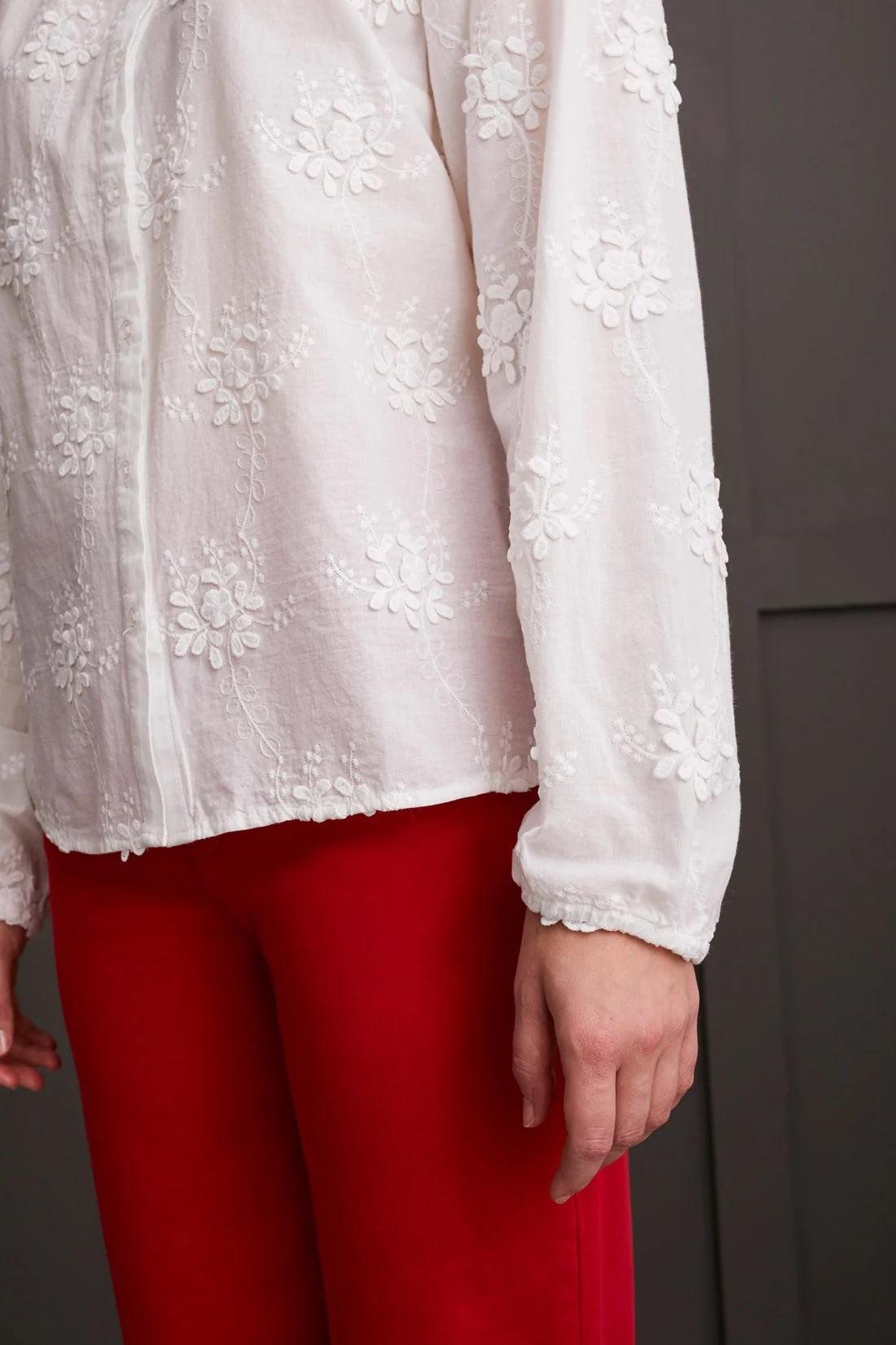 Floral Embroidered Blouse Product Image