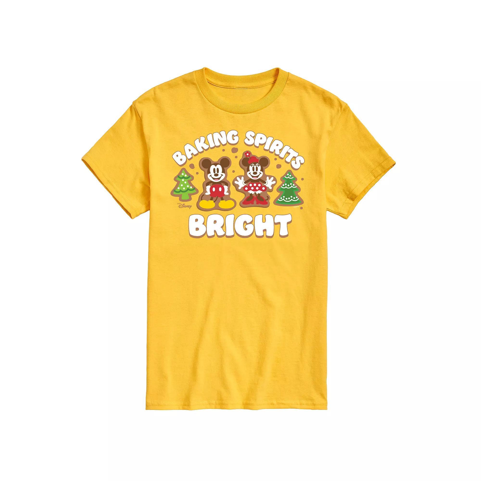 Disneys Mickey & Minnie Mouse Mens Baking Spirits Bright Graphic Tee Product Image