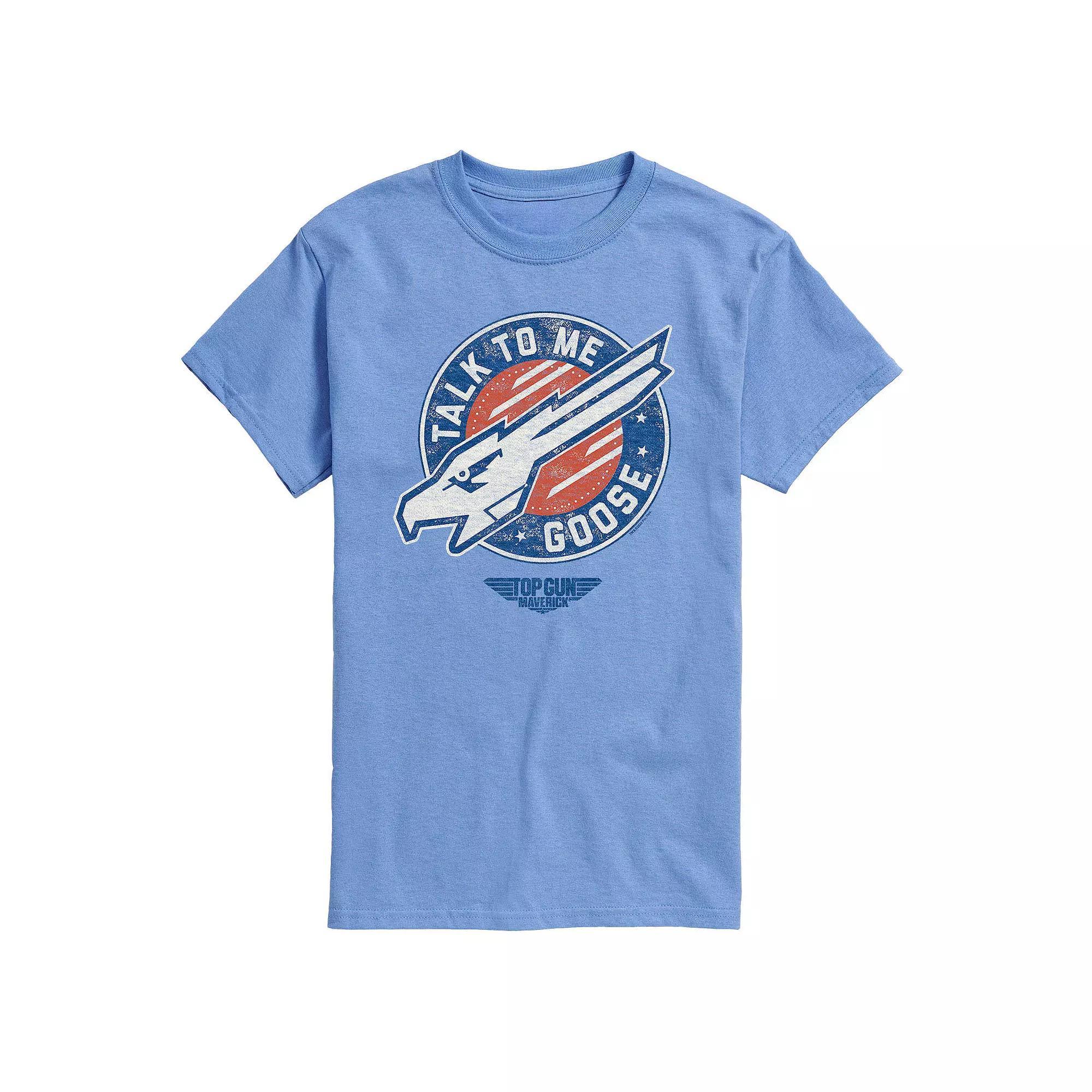 Men's Top Gun Maverick Talk To Me Goose Tee, Size: Small, Blue Product Image