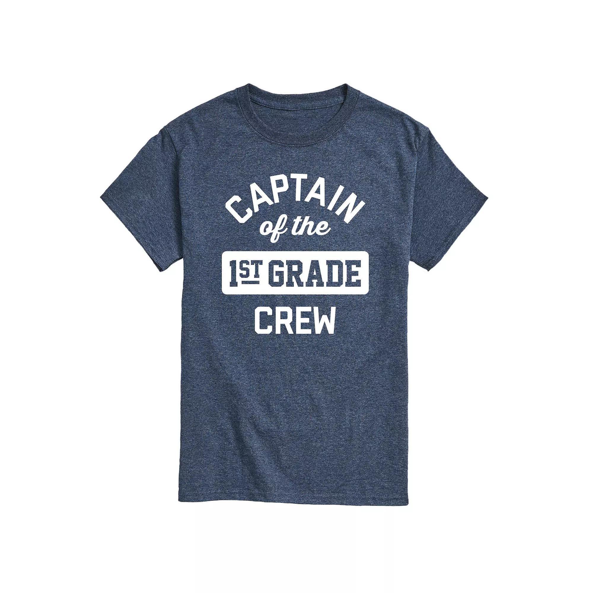 Mens Captain Of 1st Grade Crew Tee Product Image