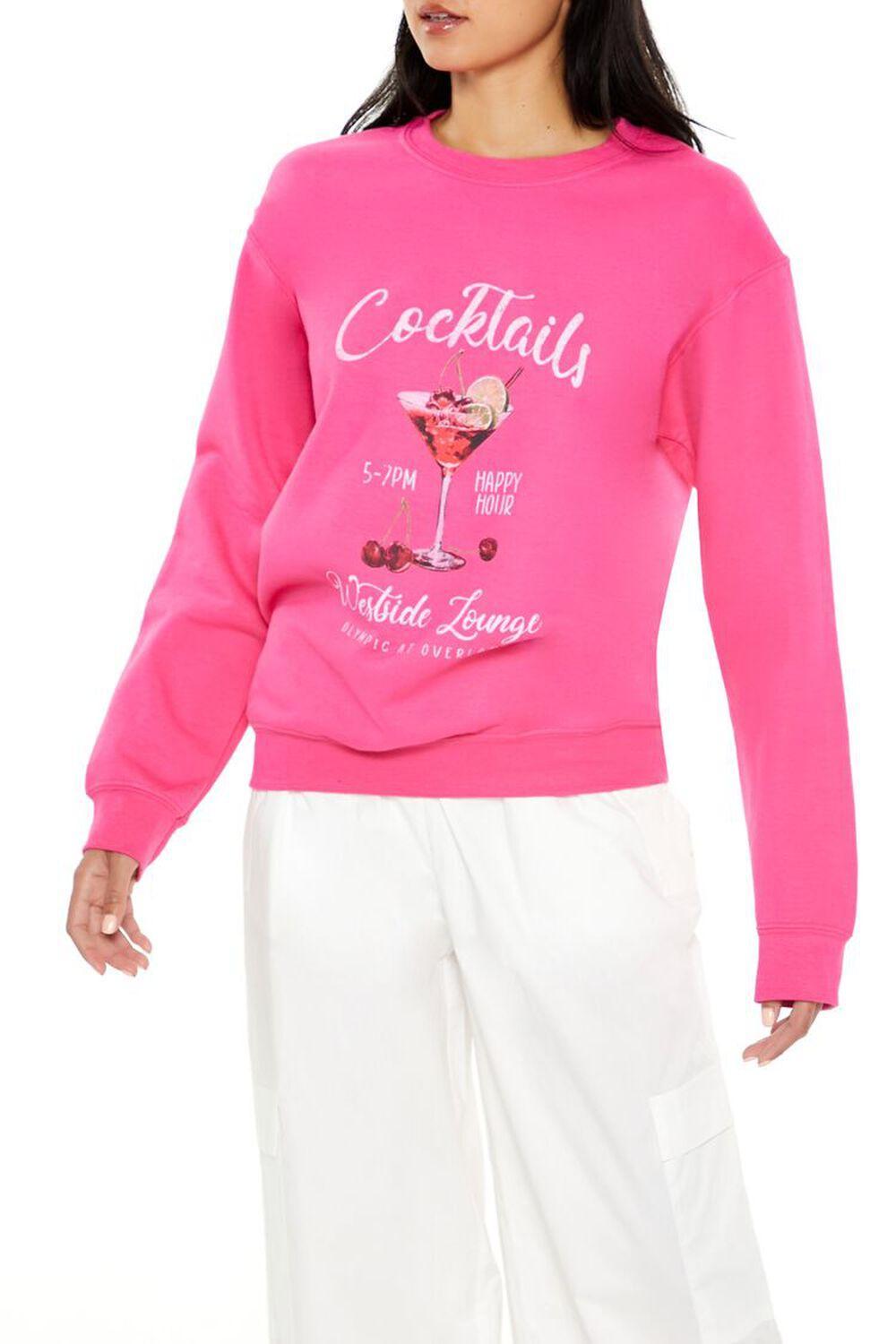 Cocktails Fleece Pullover | Forever 21 Product Image