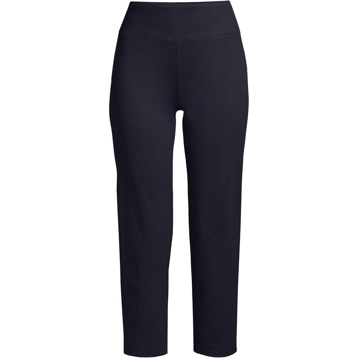 Women's Lands' End UPF 50 Active Capri Yoga Pants, Size: Small, Black Product Image