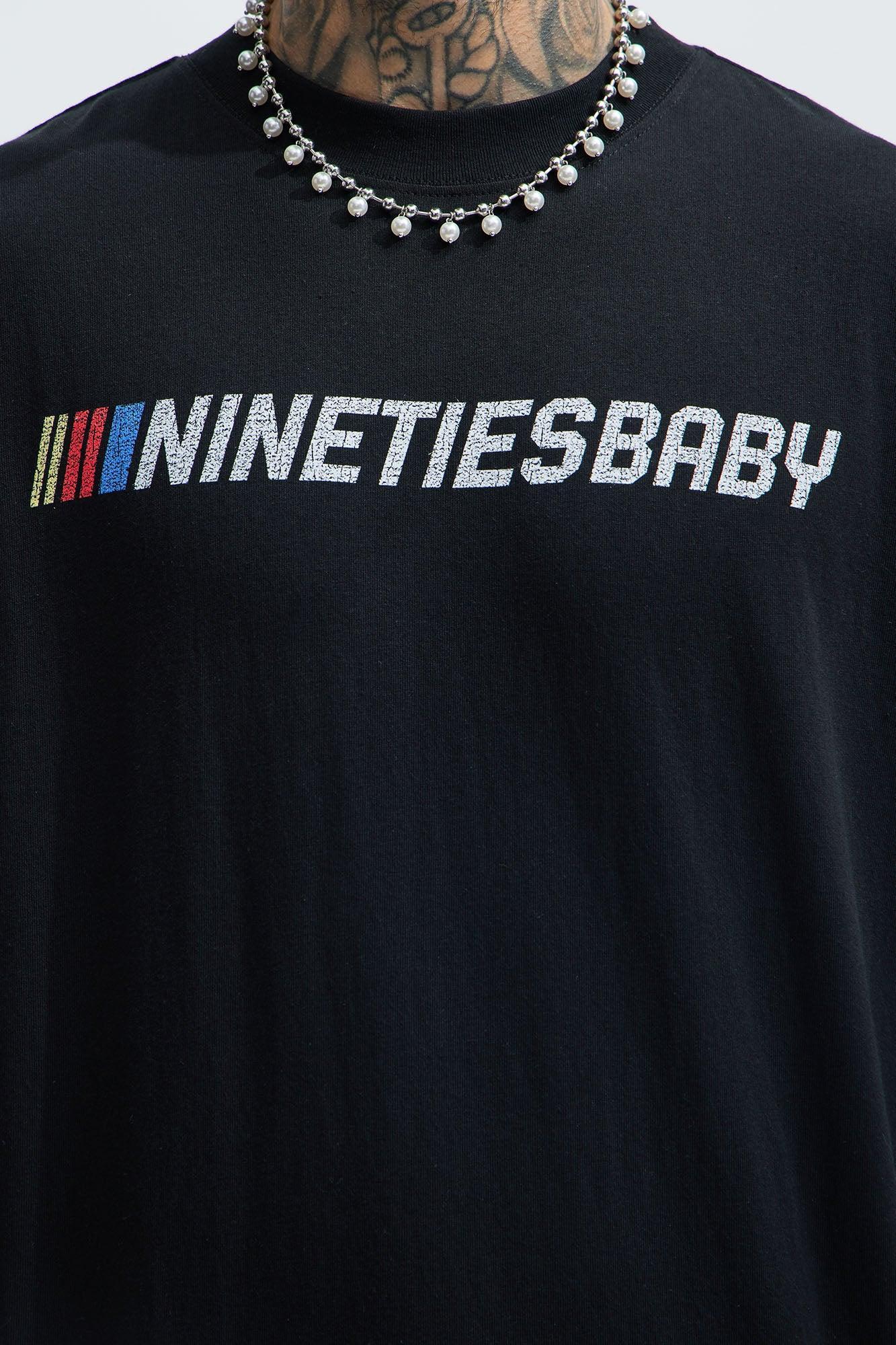 90's Till Infinity Oversized Short Sleeve Tee - Black Product Image