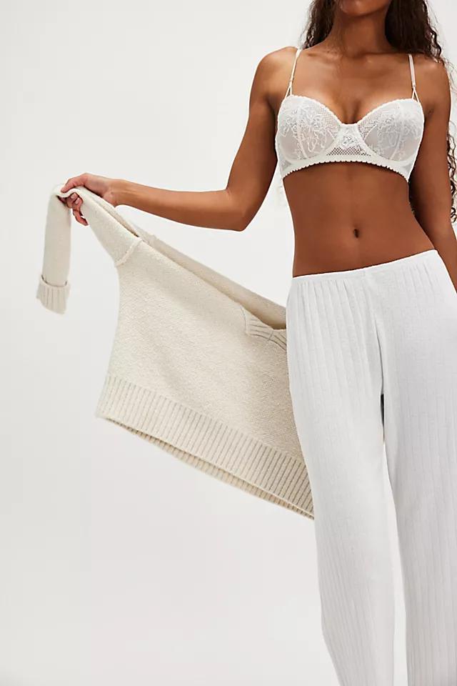 DONNI. The Pointelle Simple Crop Pants Product Image