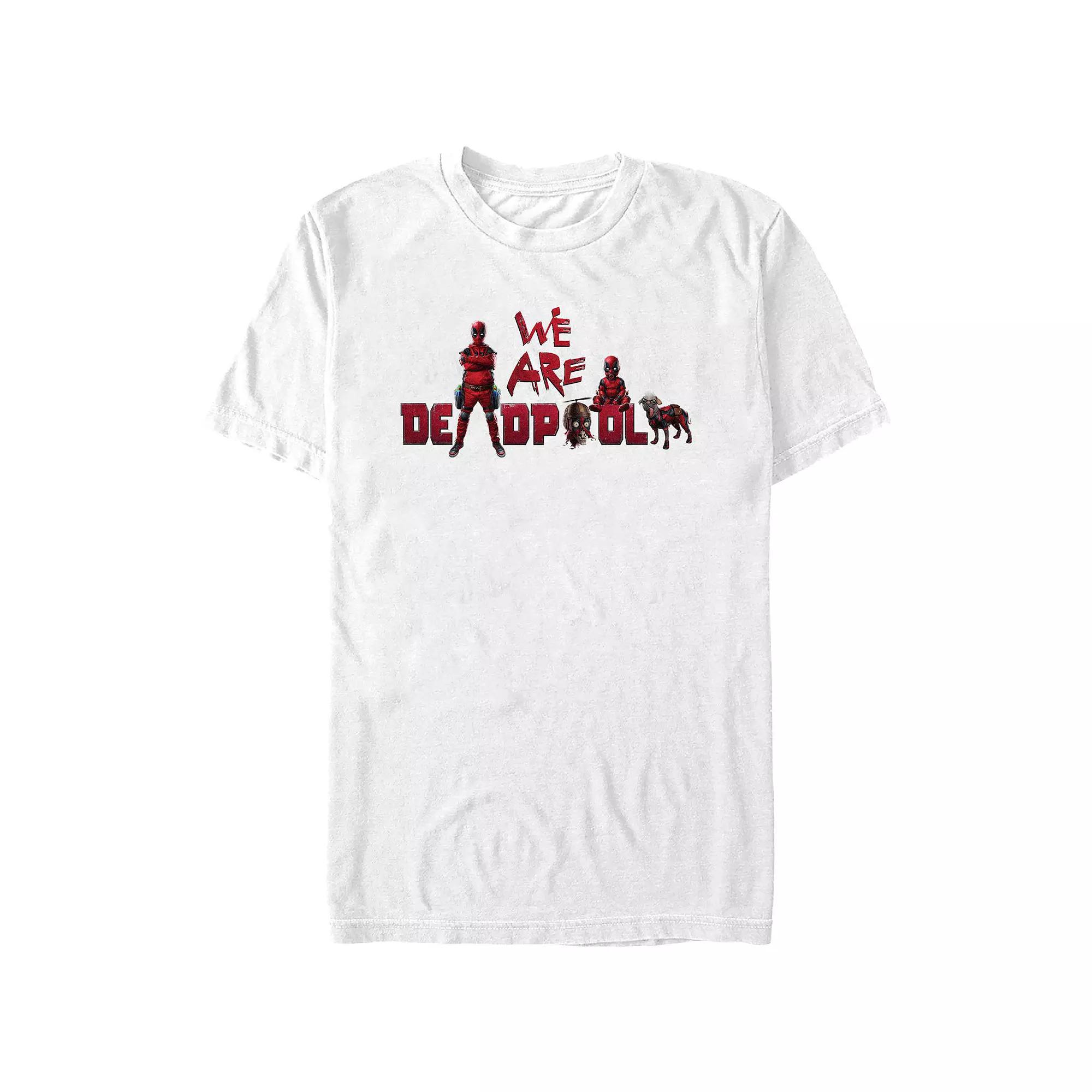 Men's Marvel Deadpool And Wolverine We Are Deadpool Portrait Graphic Tee, Size: XXL, White Product Image