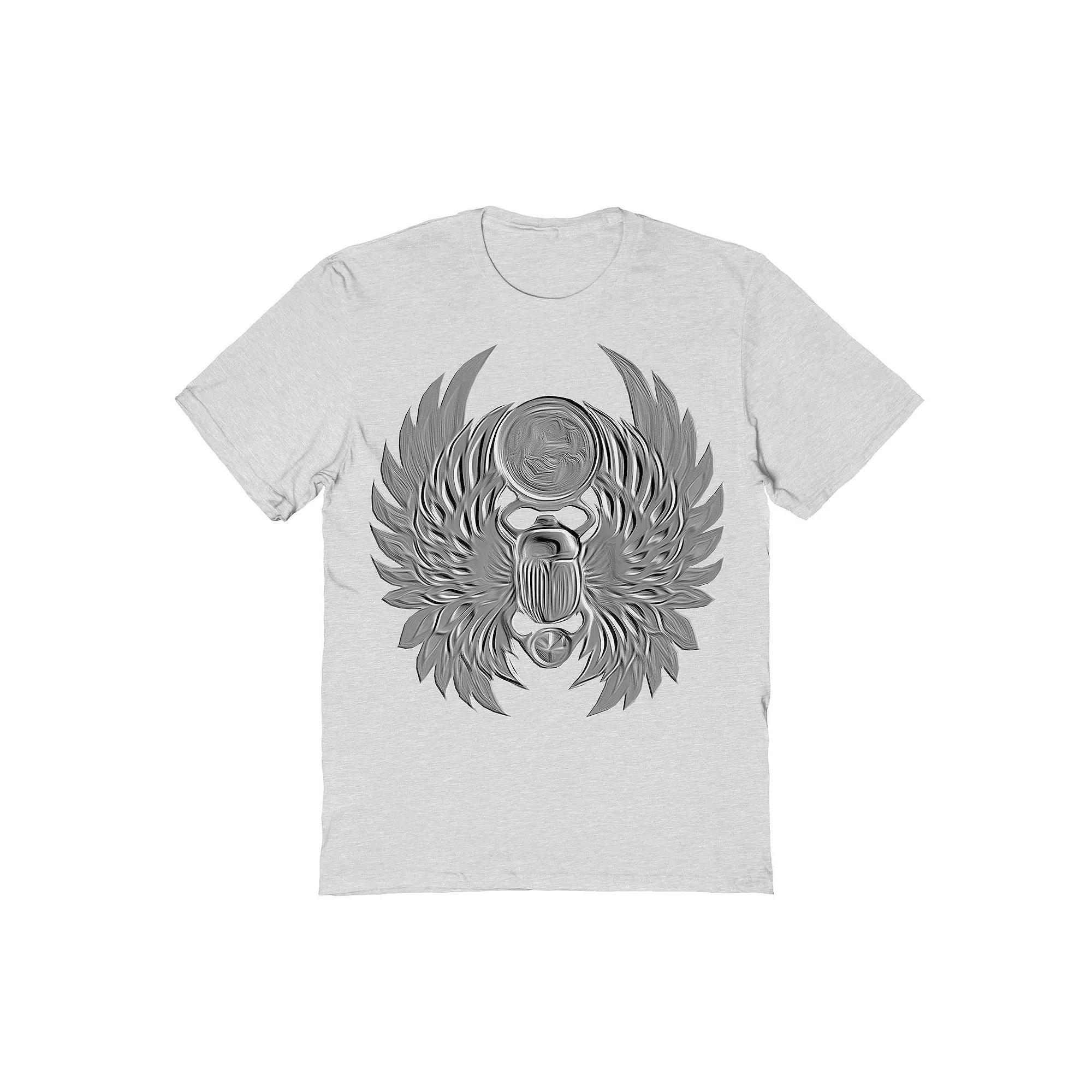 Men's Emboss Scarab Logo Journey Graphic Tee, Size: XXL, Ash Gray Product Image