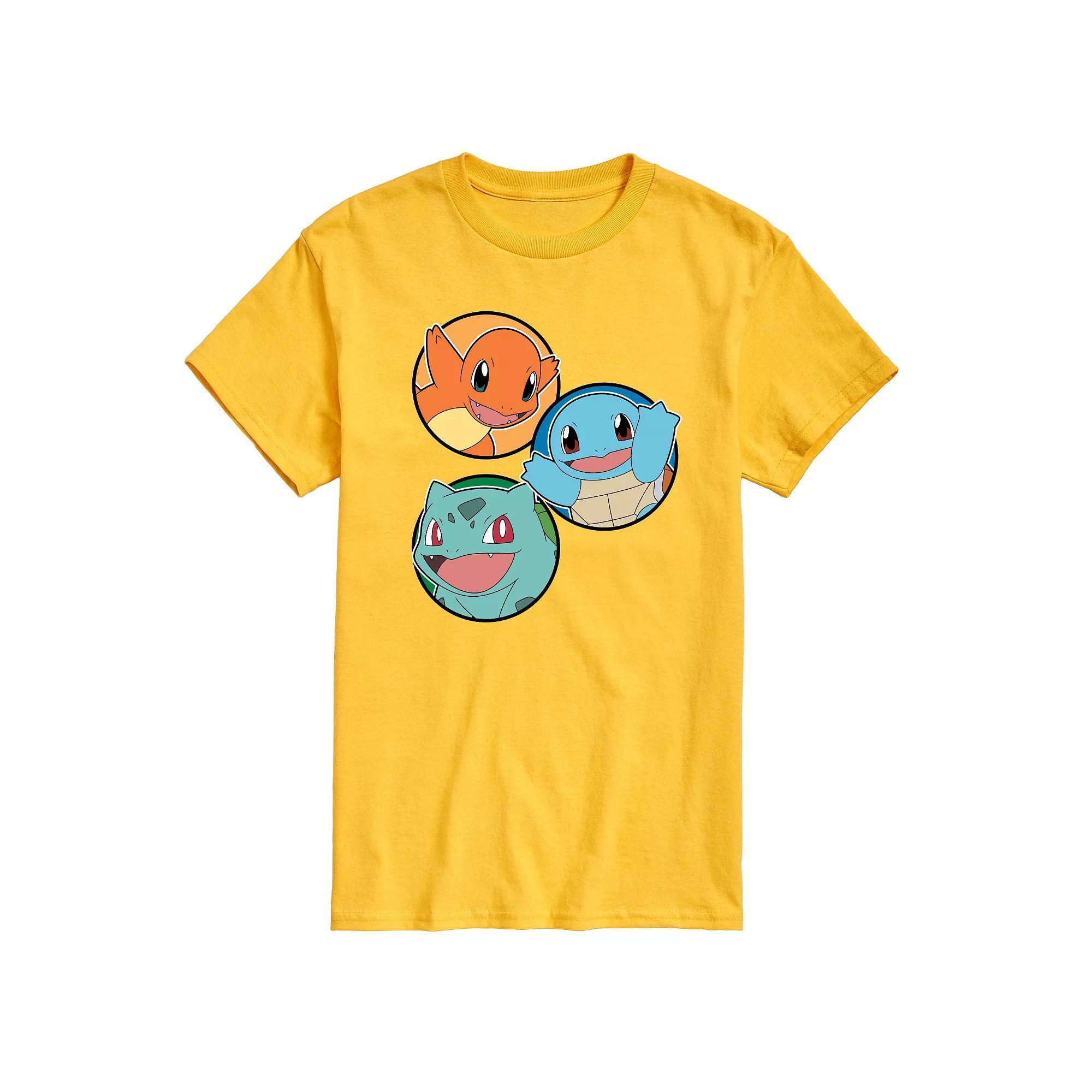 Mens Pokemon Squirtle Bulbasaur Charmander Graphic Tee Product Image