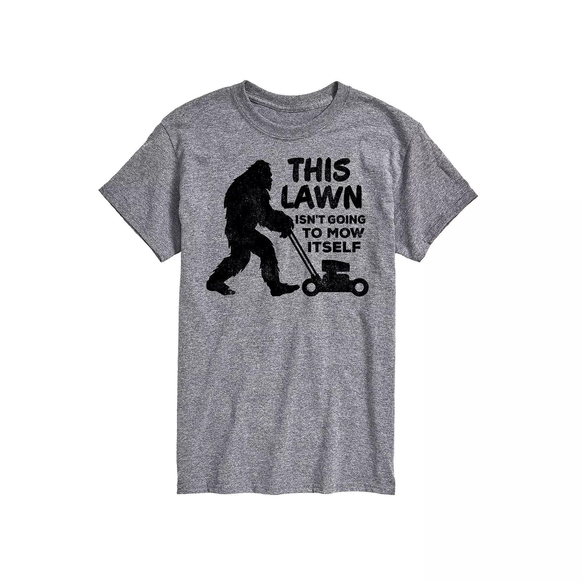 Big & Tall This Lawn Sasquatch Graphic Tee, Mens Product Image
