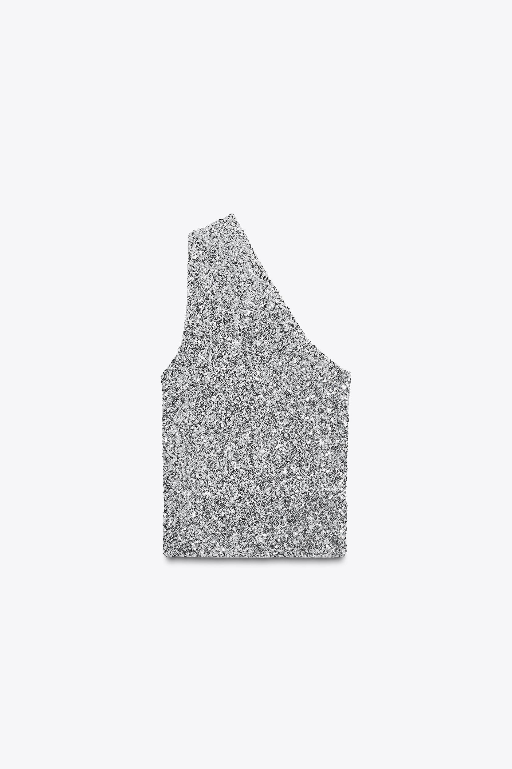 ASYMMETRIC SEQUIN TOP Product Image