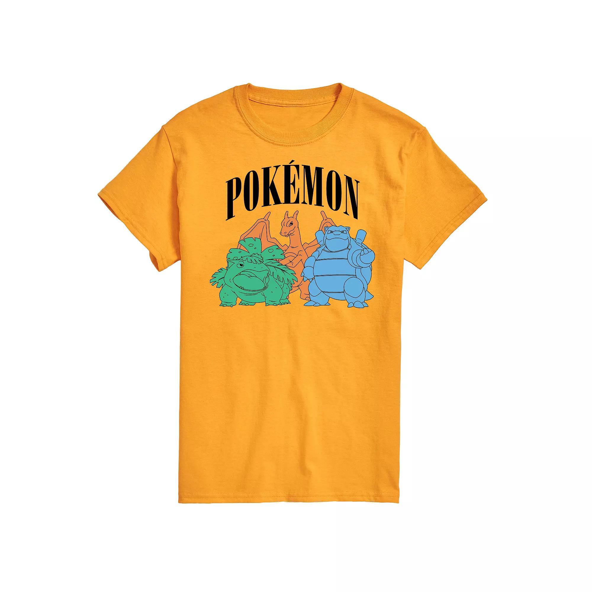 Big & Tall Pokemon Collegiate Group Portrait Graphic Tee, Mens Product Image