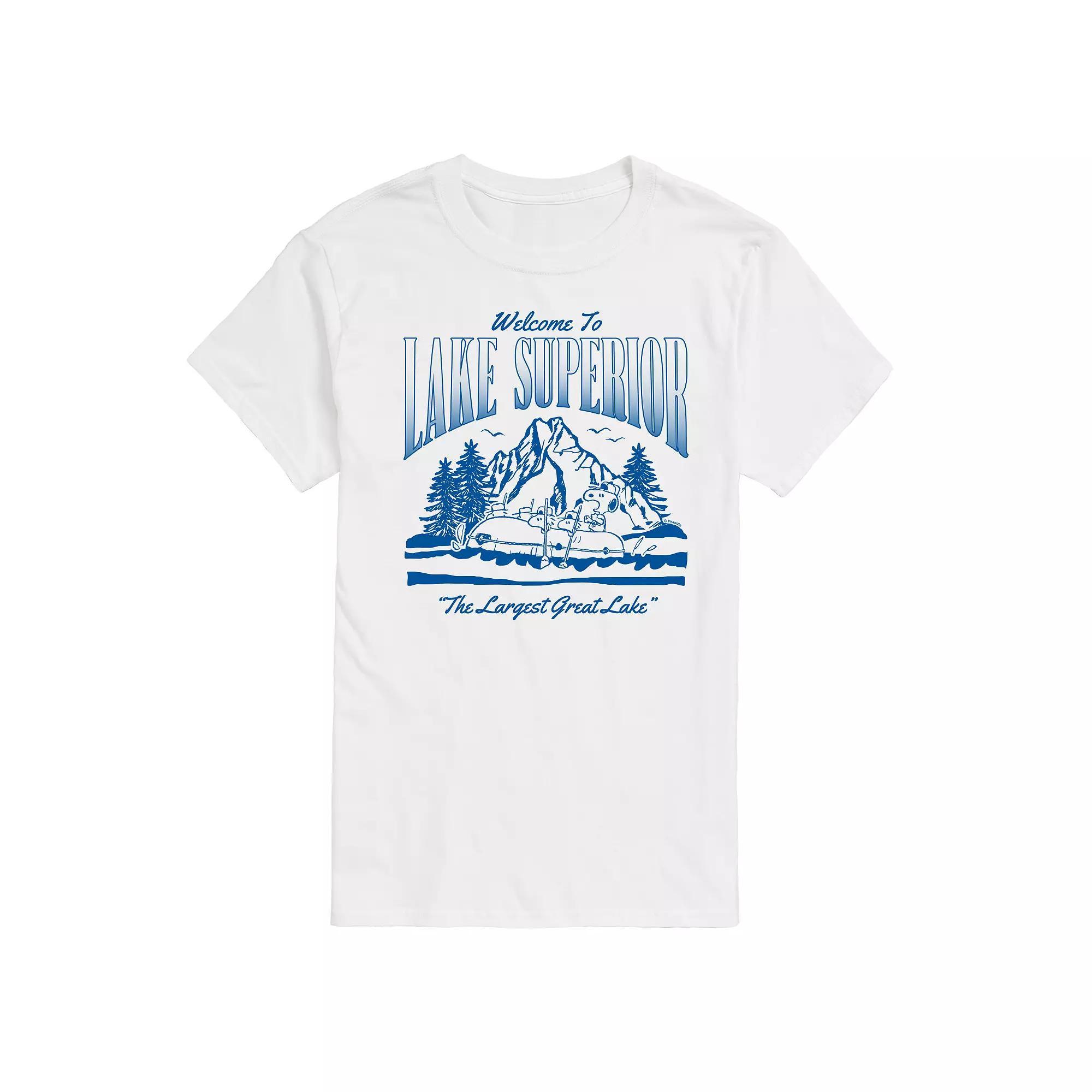Mens Peanuts Snoopy Lake Superior Graphic Tee Product Image