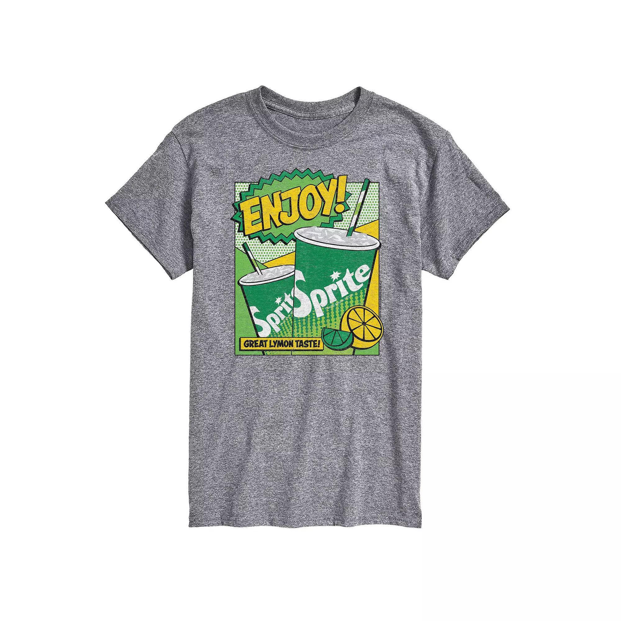 Big & Tall Sprite Enjoy Pop Art Graphic Tee, Mens Grey Gray Product Image