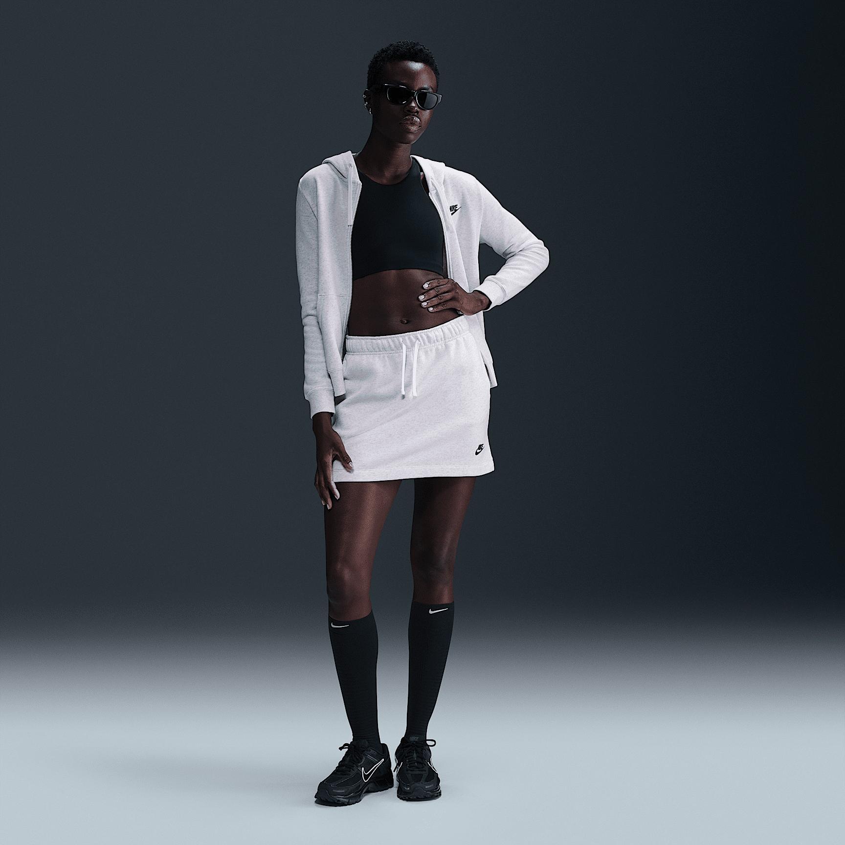 Women's Nike Sportswear Club Fleece Mid-Rise Skirt Product Image