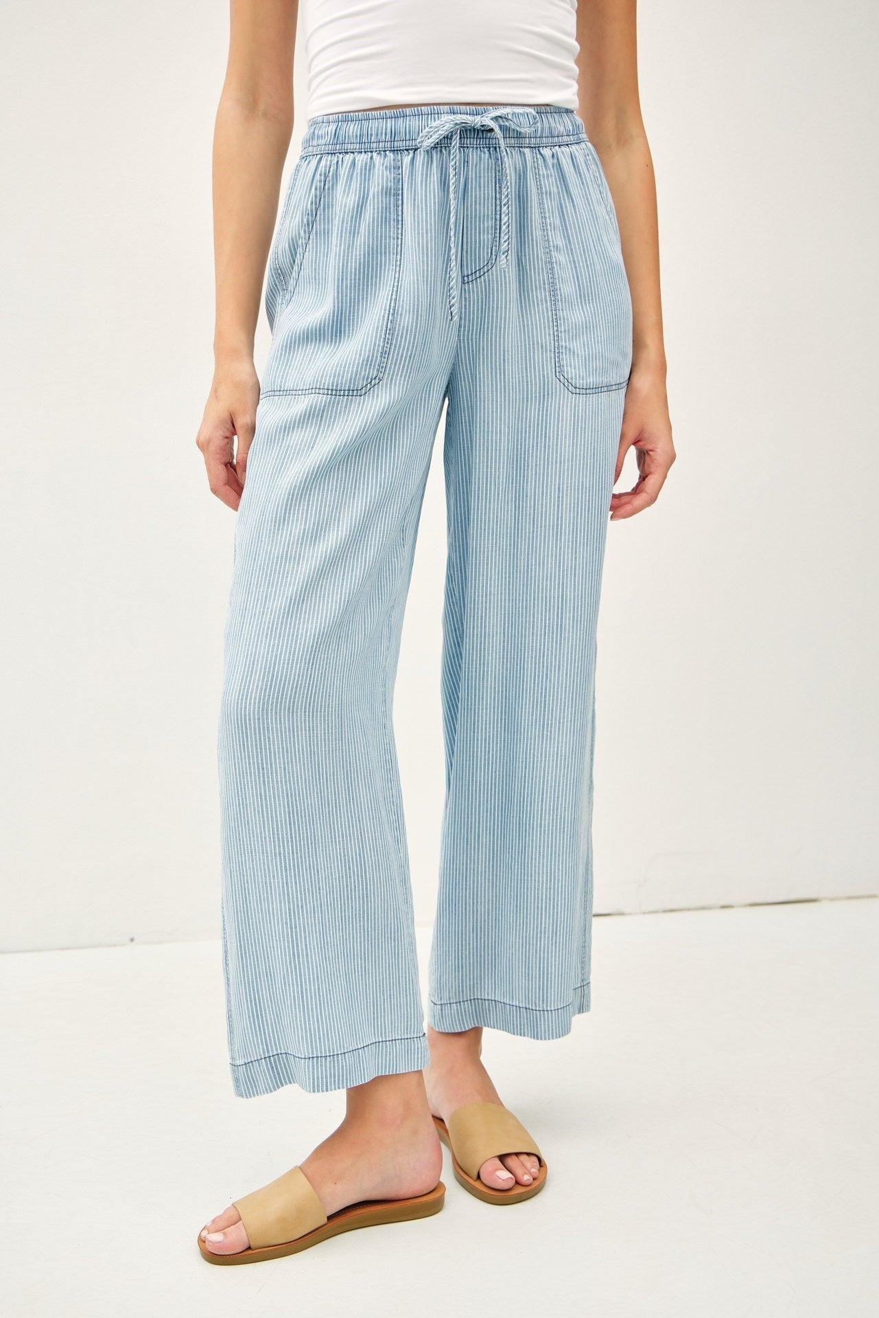 TIDAL LINES STRIPED PANTS Product Image
