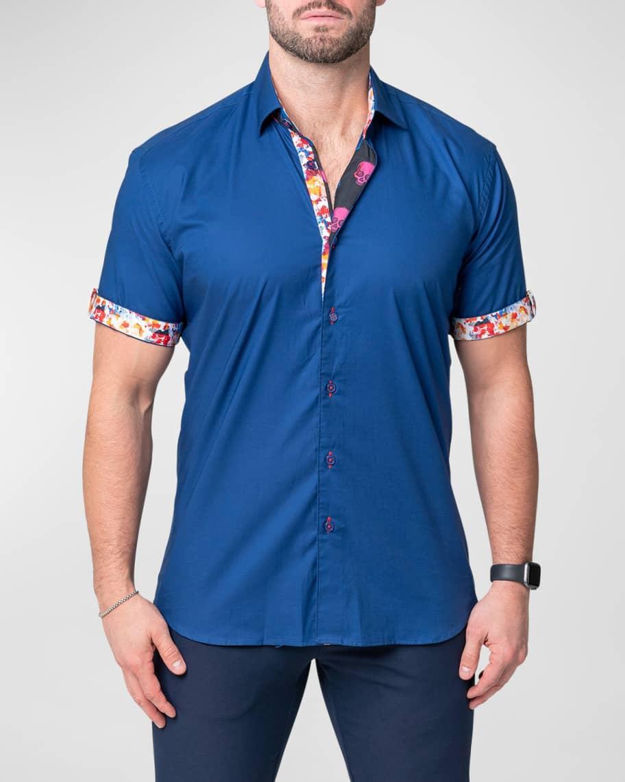Mens Galileo Shiny Cotton Sport Shirt Product Image