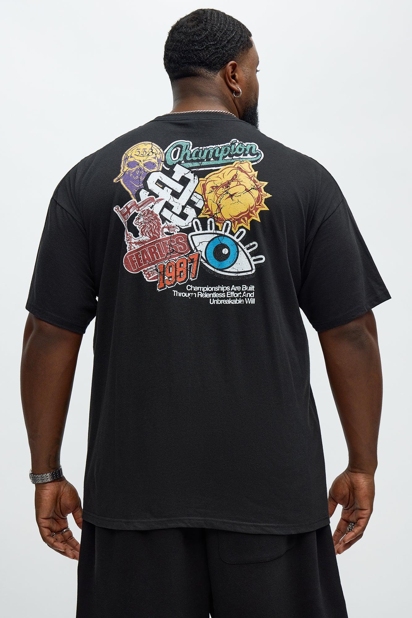Champions Are Built Thru Effort Short Sleeve Tee - Black Male Product Image