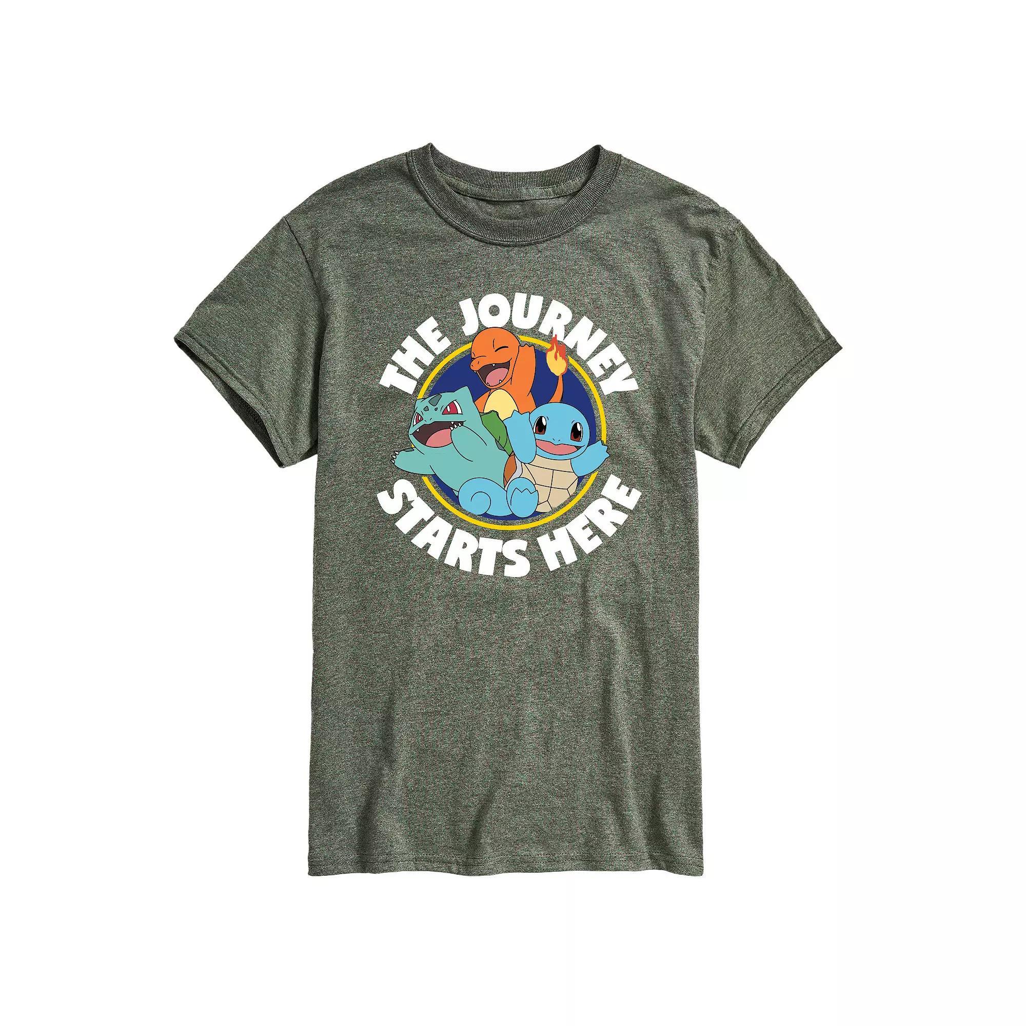 Mens Pokemon Journey Starts Tee Product Image
