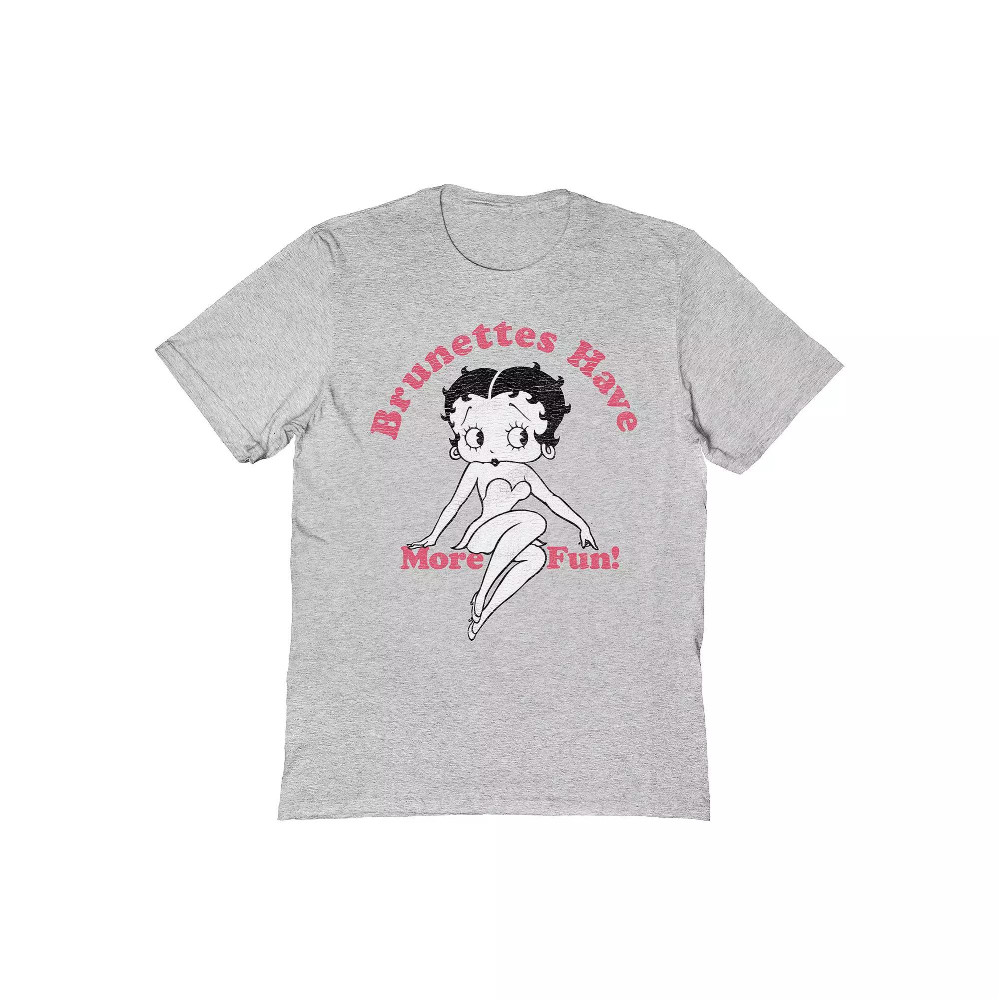 Men's Betty Boop T-Shirt, Size: Medium, Sport Grey Product Image