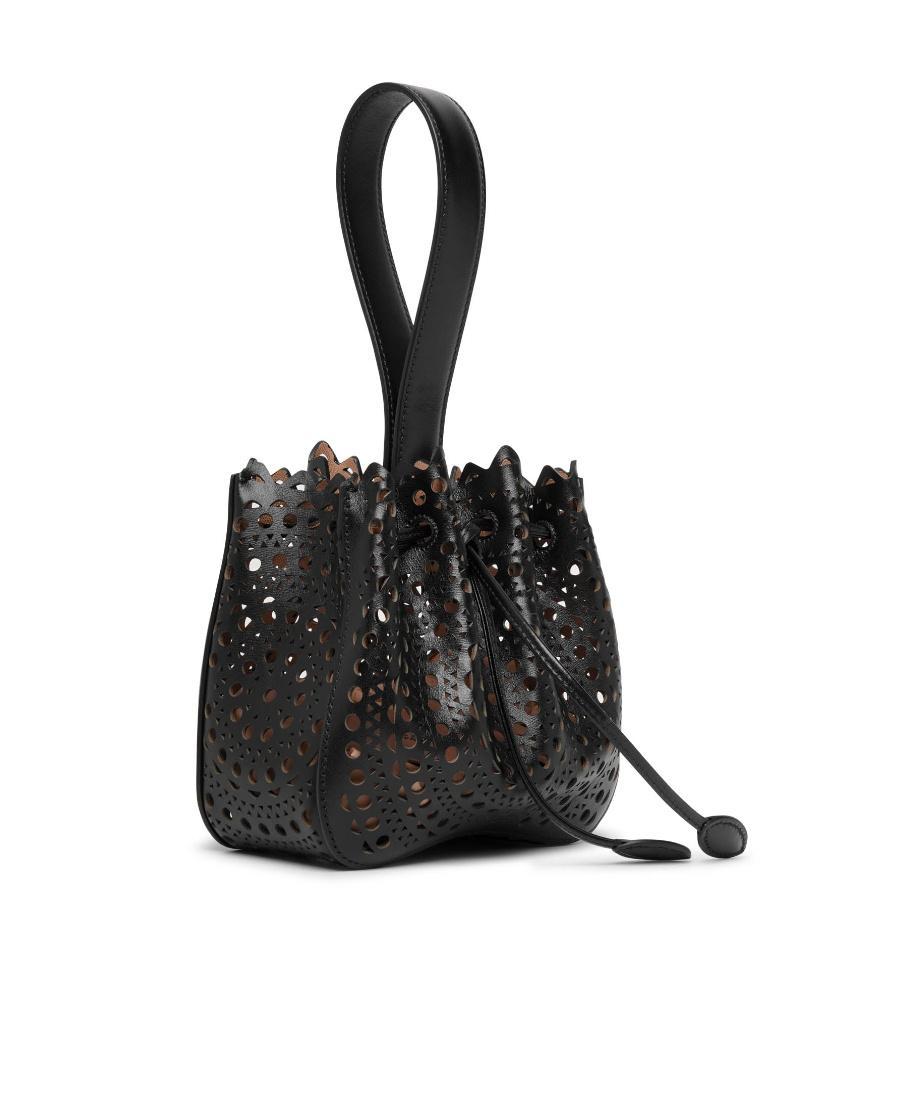 ALAÏA All-over Perforated-design Tote Bag In Black Product Image