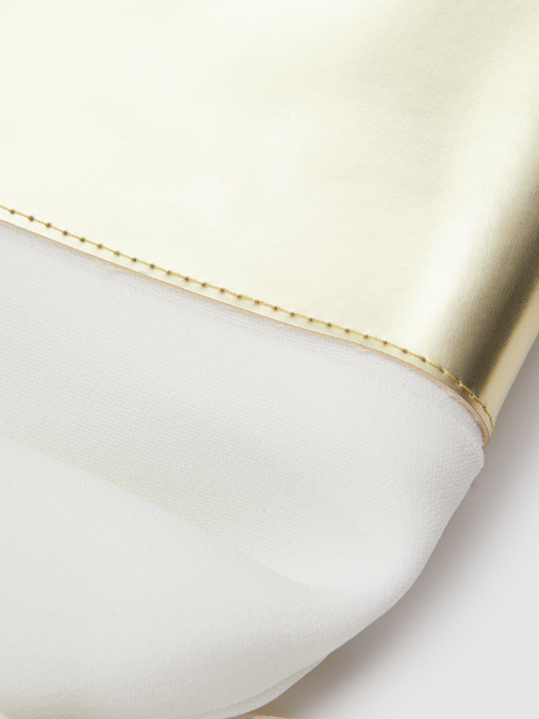 Atelier Metallic Bustier Maxi Dress in Off White Product Image