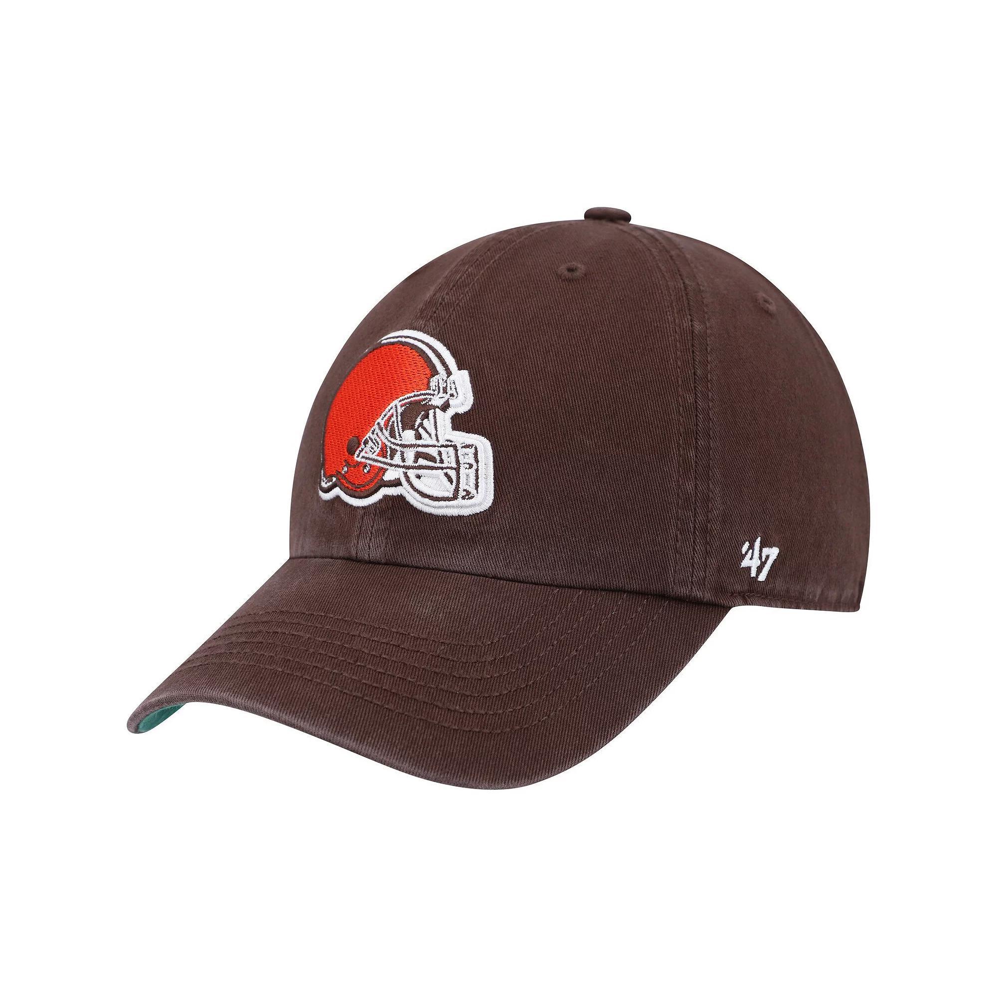 Men's '47 Brown Cleveland Browns Franchise Team Fitted Hat, Size: Small Product Image